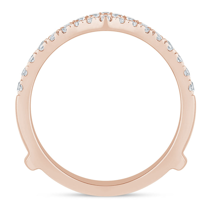 Diamond Chevron Ring Insert in 14K Rose Gold (1/2 ct. tw.)