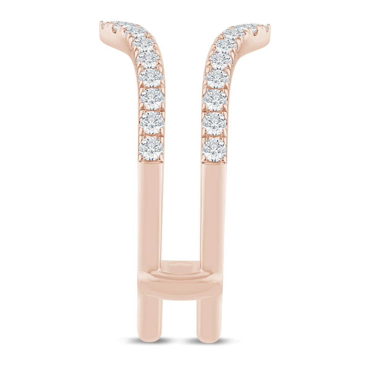 Diamond Chevron Ring Insert in 14K Rose Gold (1/2 ct. tw.)