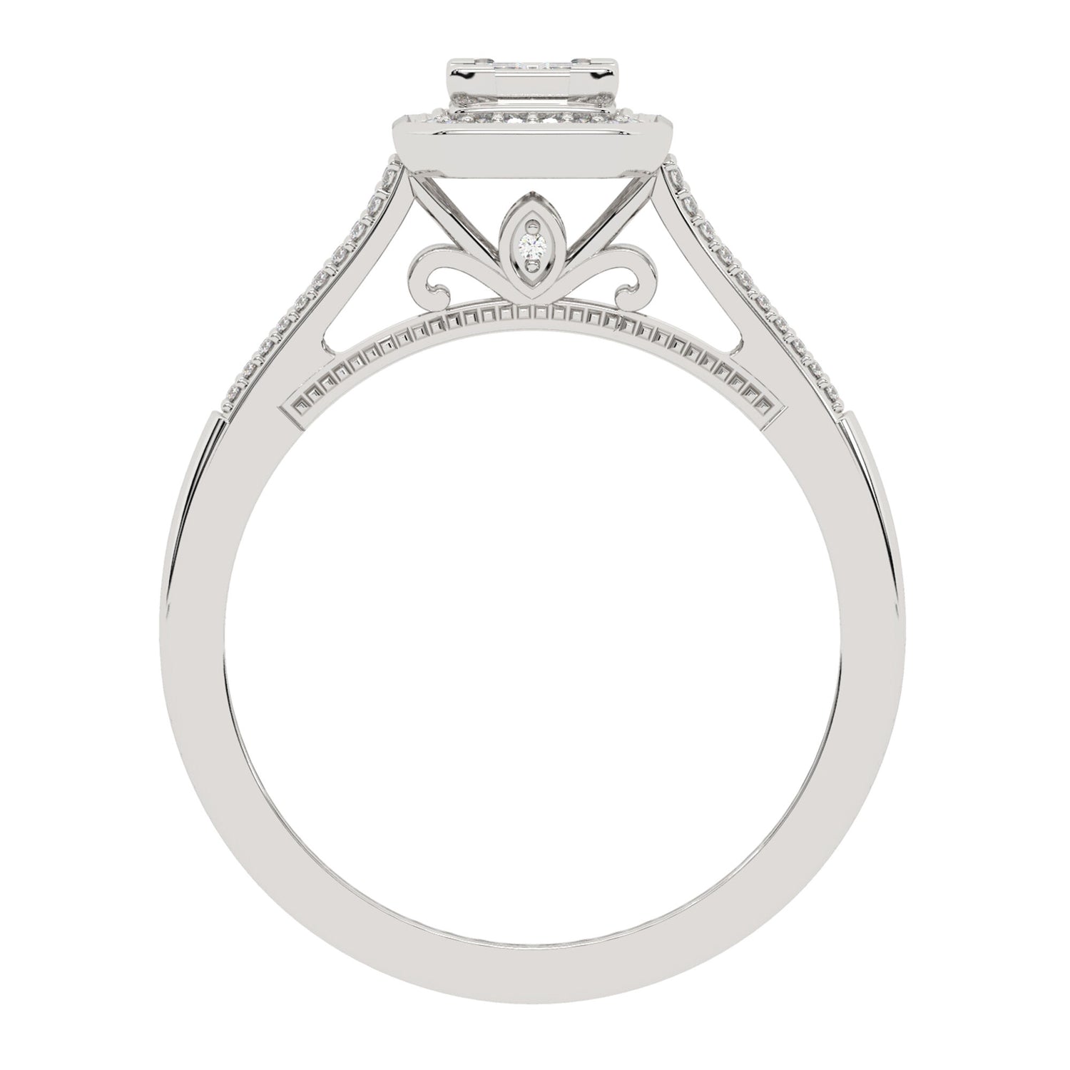 Princess-Cut Diamond Promise Ring in 10K White Gold (1/4 ct. tw.)