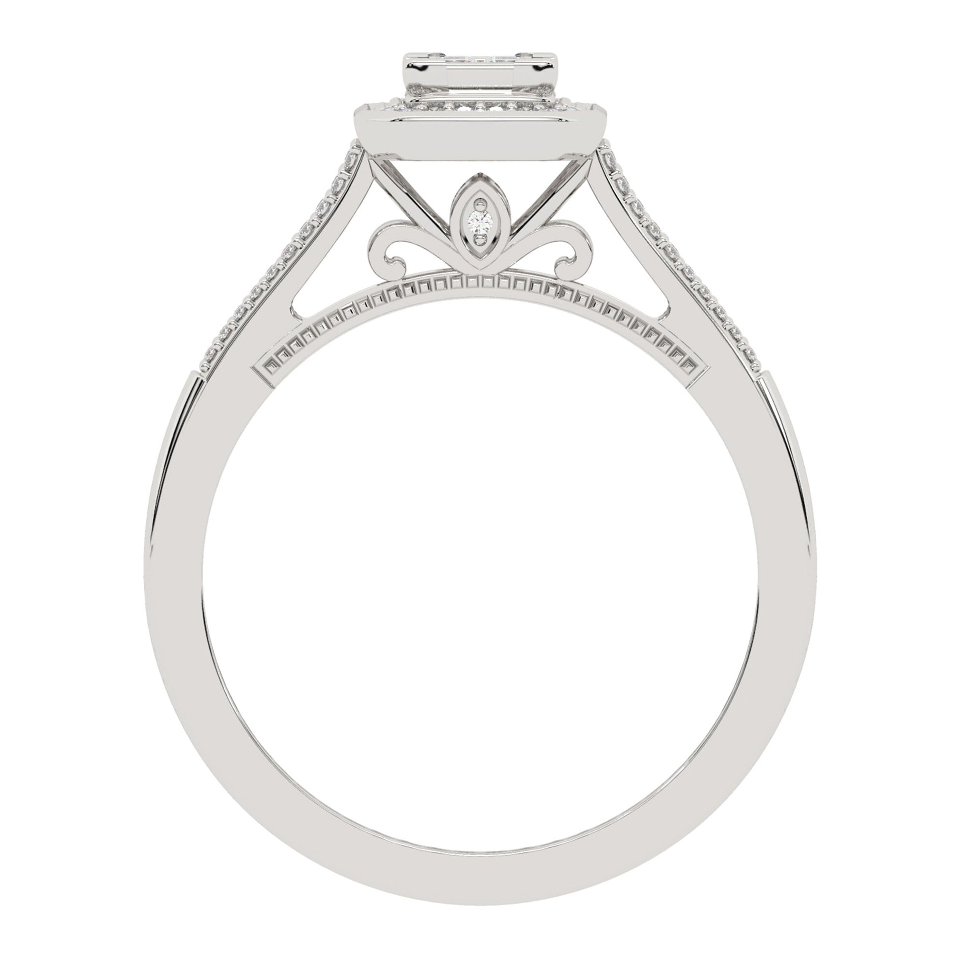 Princess-Cut Diamond Promise Ring in 10K White Gold (1/4 ct. tw.)
