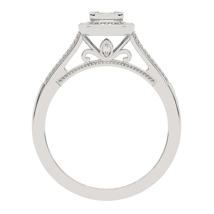 Princess-Cut Diamond Promise Ring in 10K White Gold (1/4 ct. tw.)