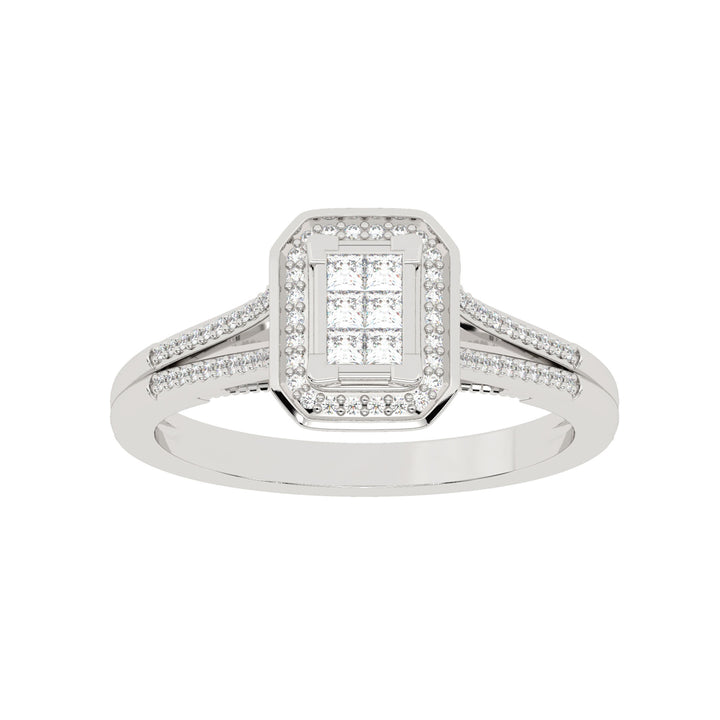 Princess-Cut Diamond Promise Ring in 10K White Gold (1/4 ct. tw.)