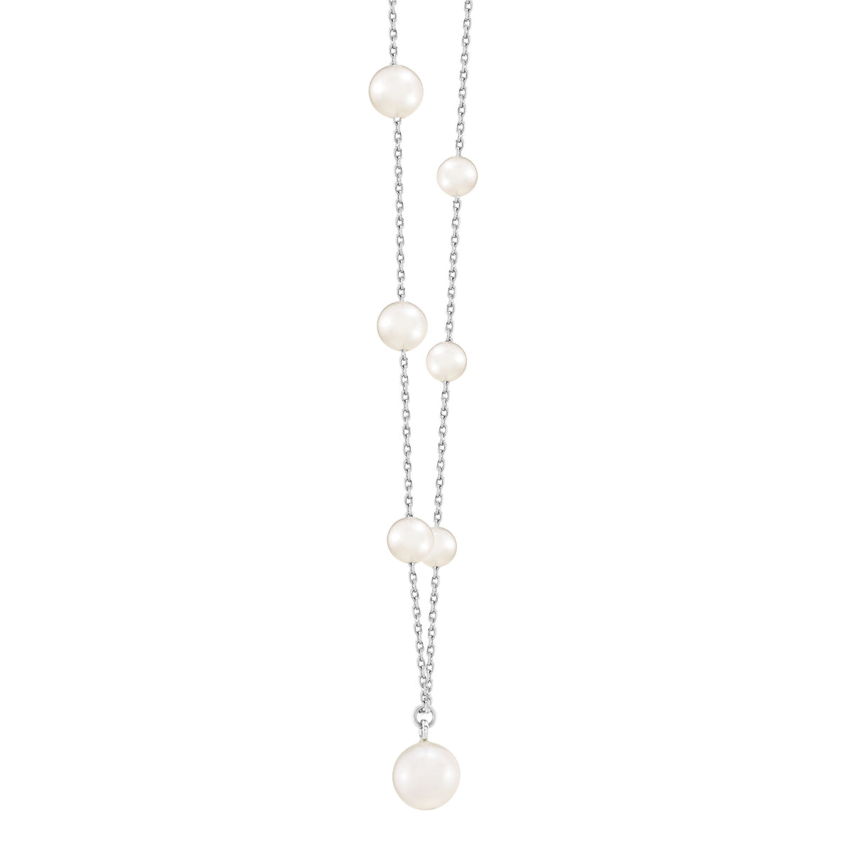 Freshwater Pearl Necklace in Sterling SIlver