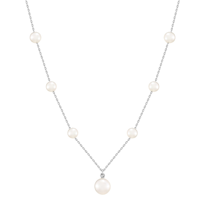 Freshwater Pearl Necklace in Sterling SIlver