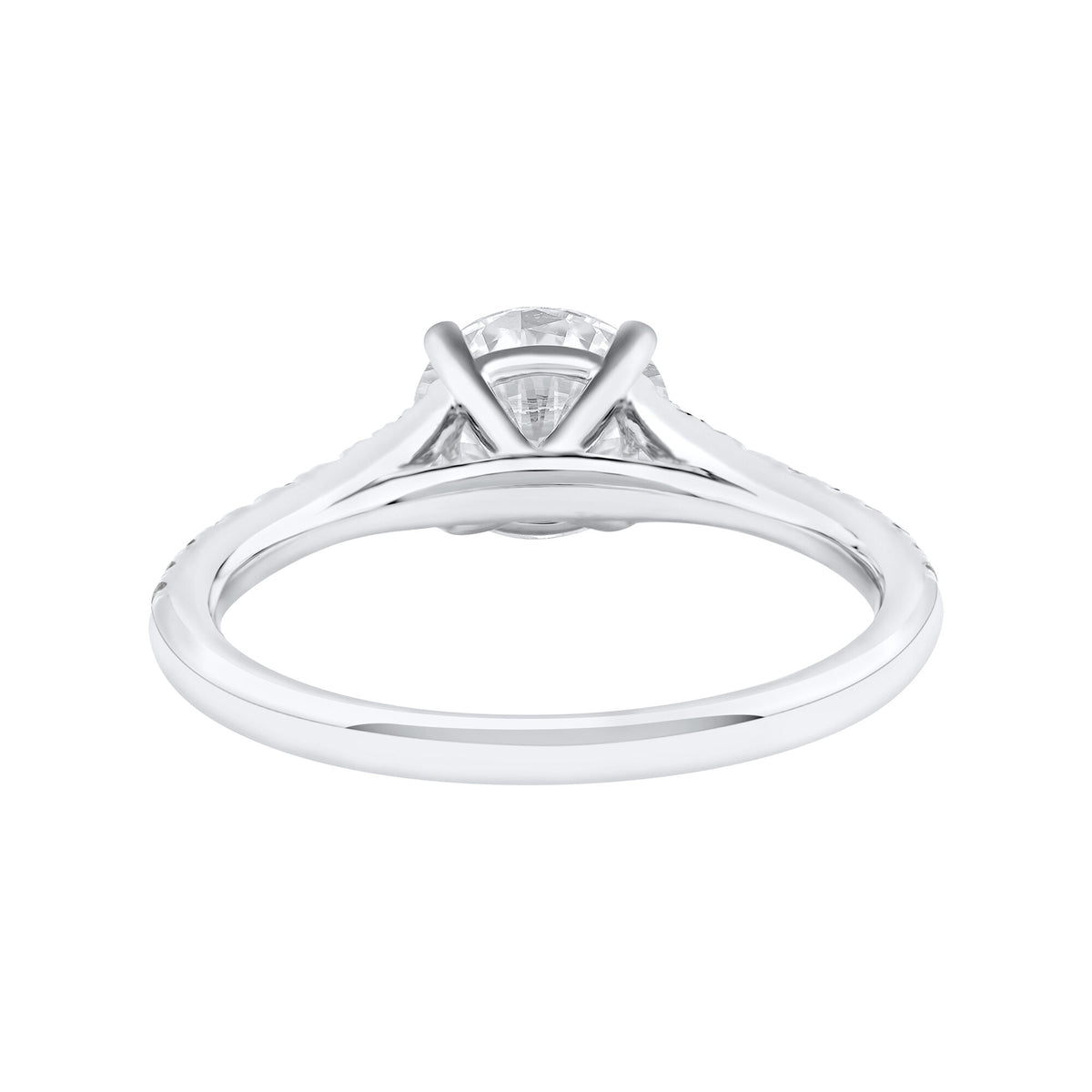 Lab Grown Diamond Engagement Ring in 14K White Gold (1 1/4 ct. tw.)