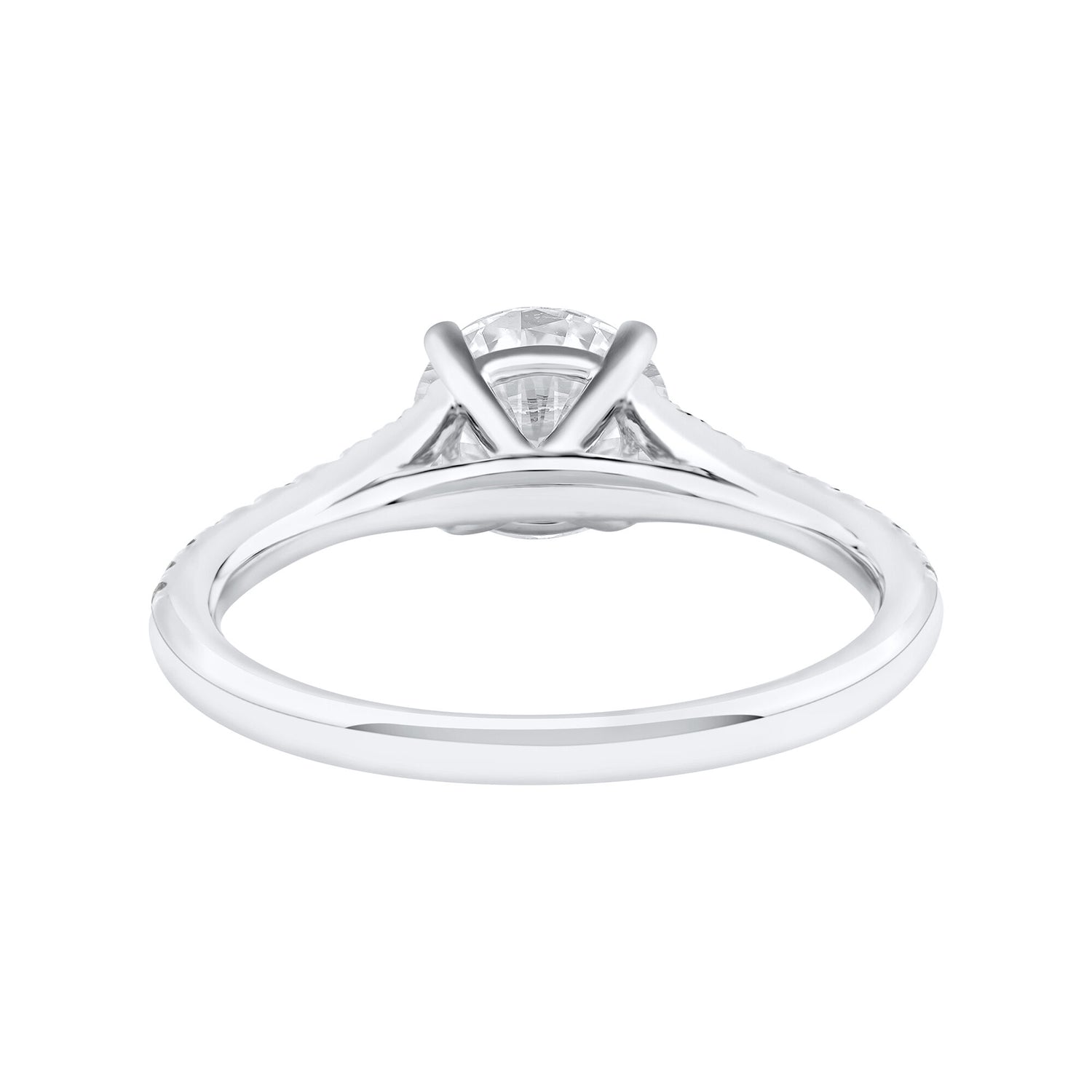 Lab Grown Diamond Engagement Ring in 14K White Gold (1 1/4 ct. tw.)