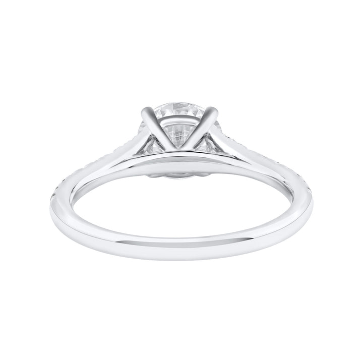 Lab Grown Diamond Engagement Ring in 14K White Gold (1 1/4 ct. tw.)