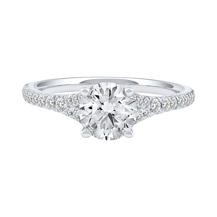 Lab Grown Diamond Engagement Ring in 14K White Gold (1 1/4 ct. tw.)