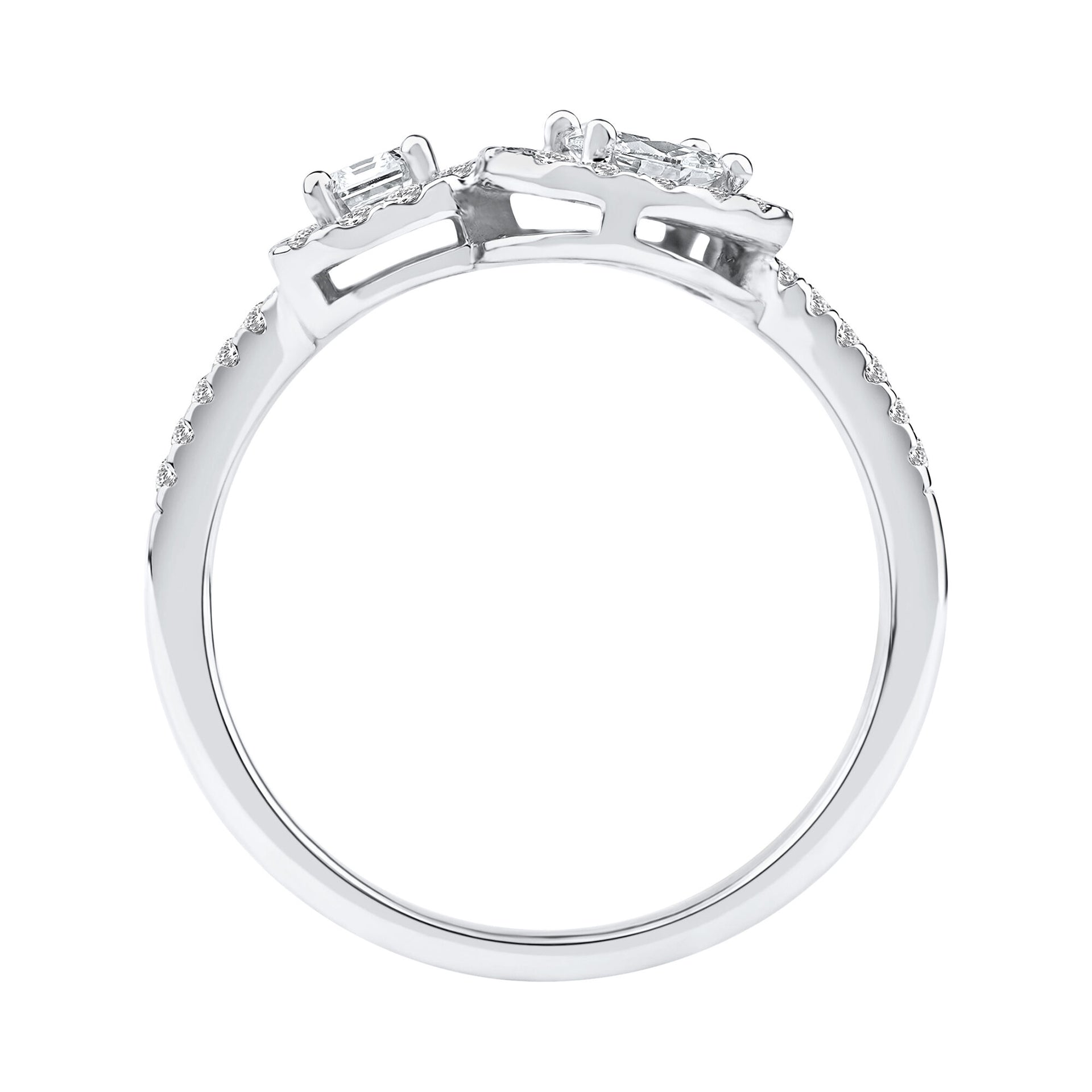 Lab Grown Diamond Ring in 14K White Gold (1 ct. tw.)