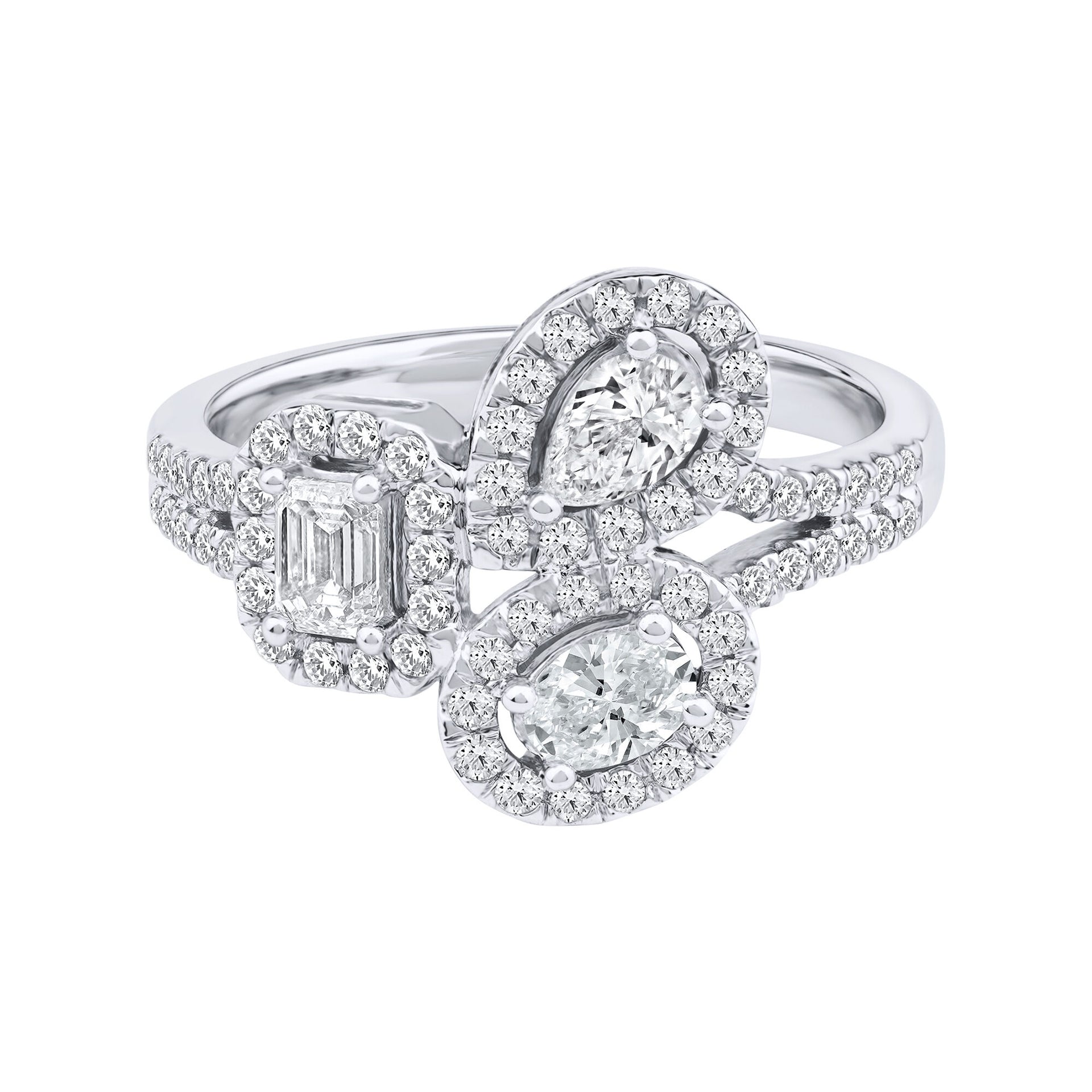 Lab Grown Diamond Ring in 14K White Gold (1 ct. tw.)