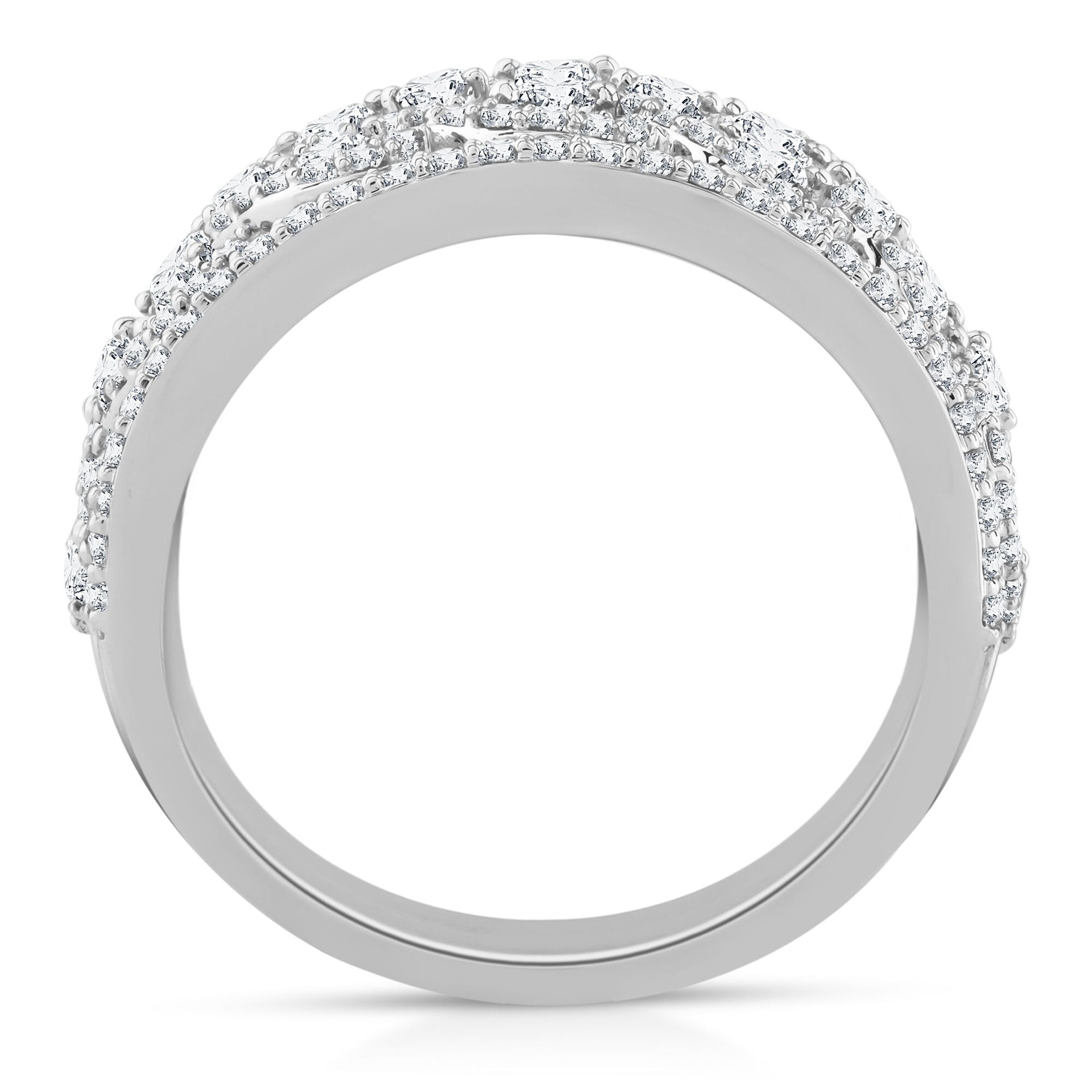 Diamond Multi-Row Band in 14K White Gold (1 1/2 ct. tw.)
