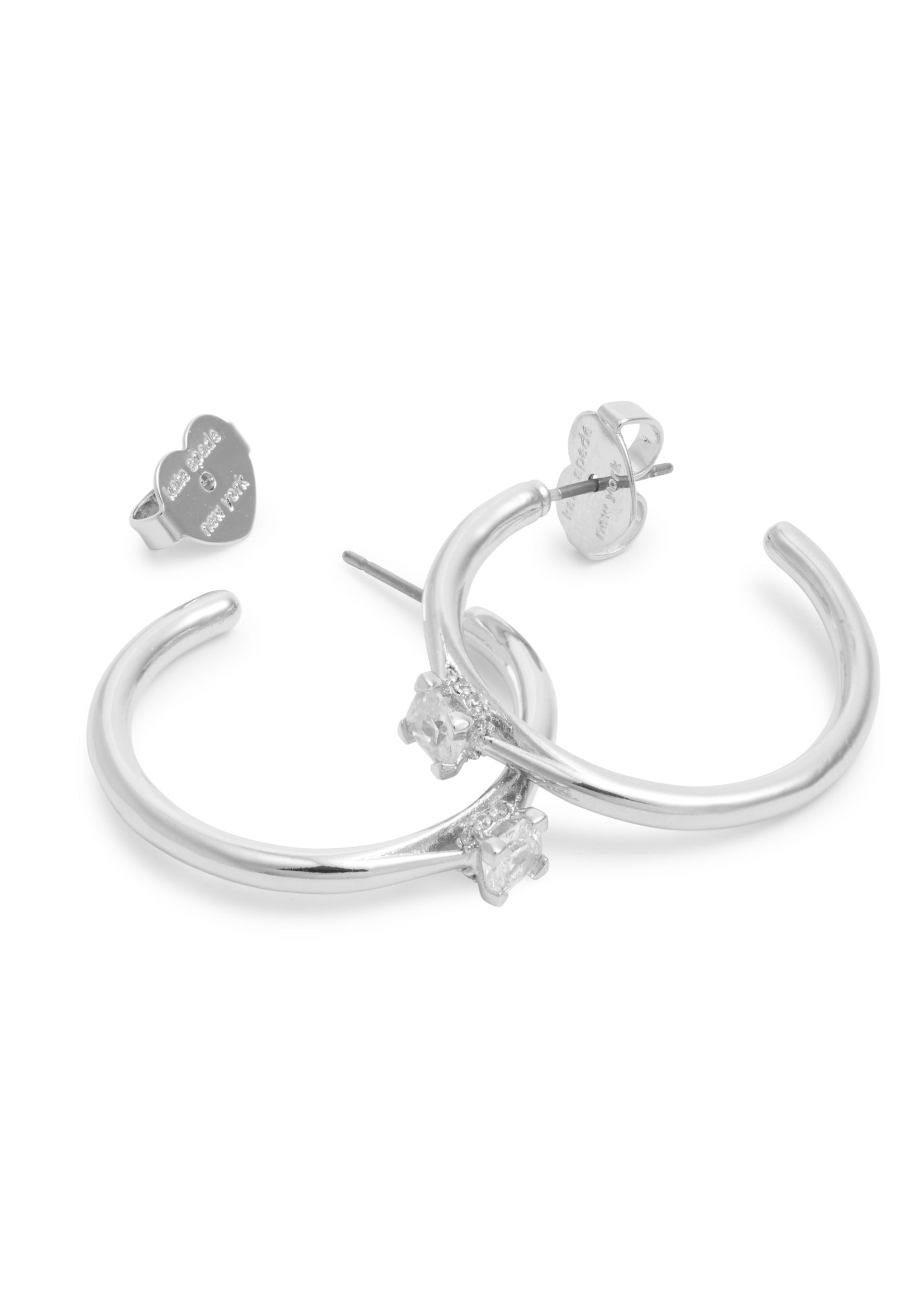 Little Luxuries crystal-embellished hoop earrings