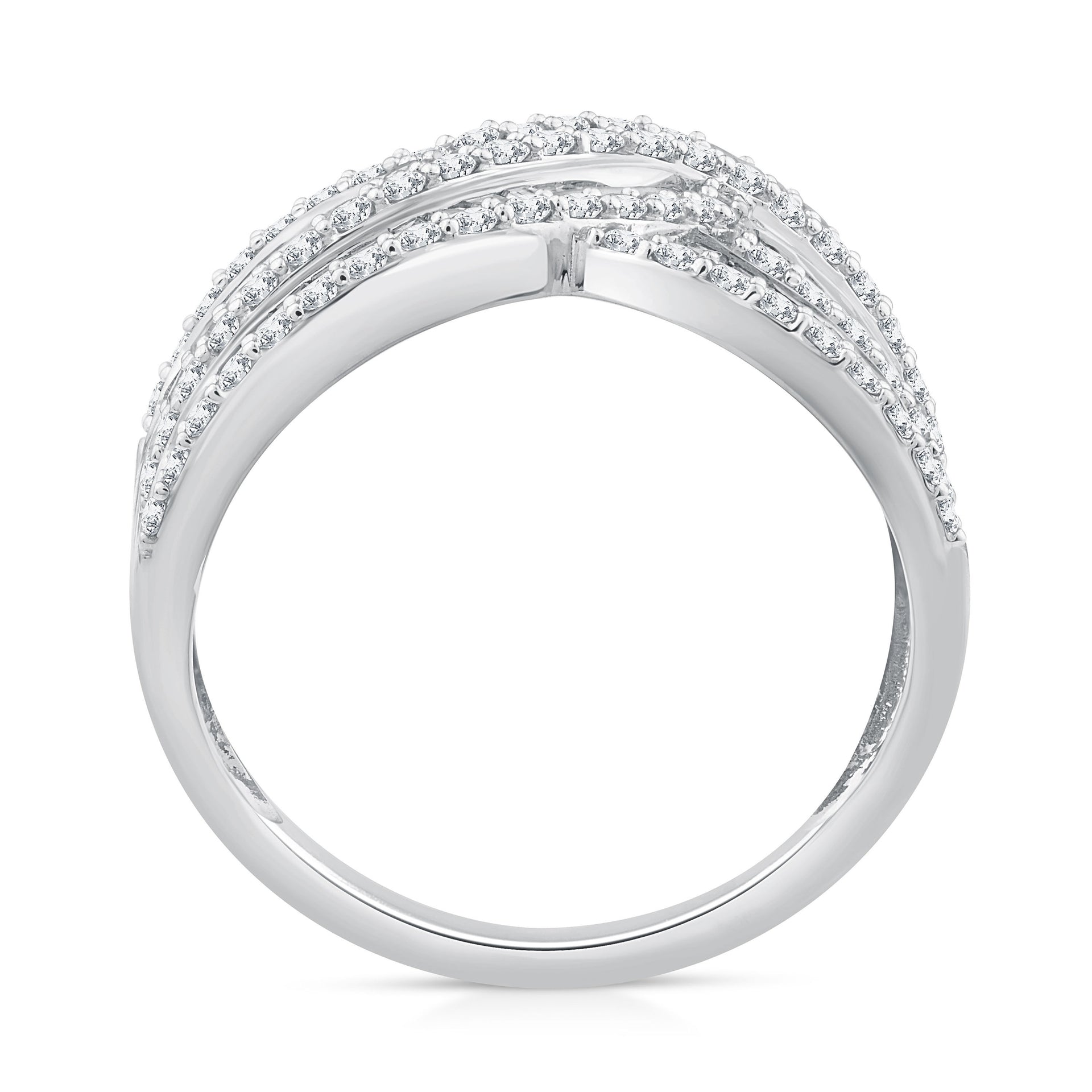 Diamond Multi-Row Band in 10K White Gold (1 1/2 ct. tw.)