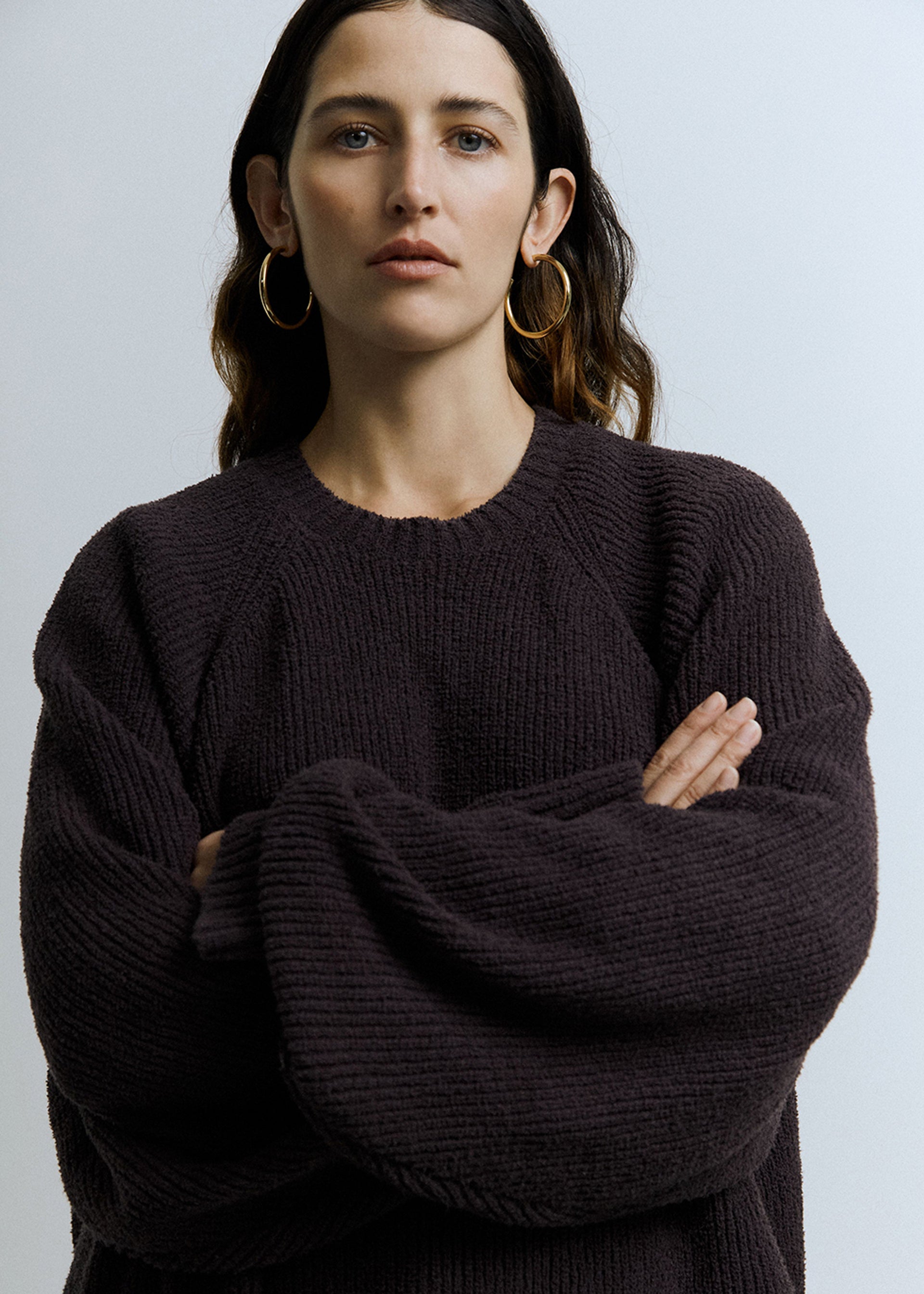 Chunky large 14kt gold vermeil hoop earrings