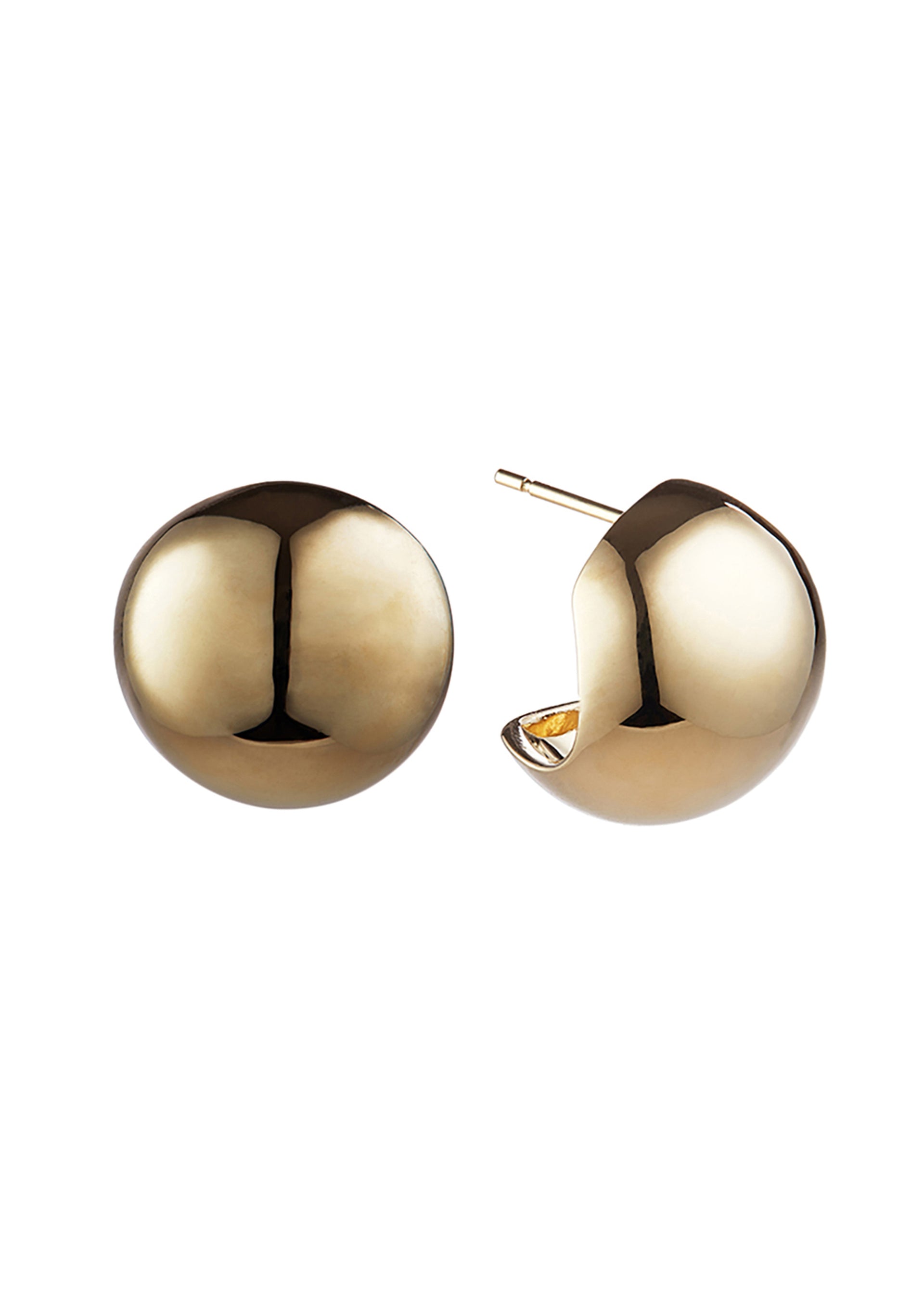 Boule 14kt gold vermeil stud earrings