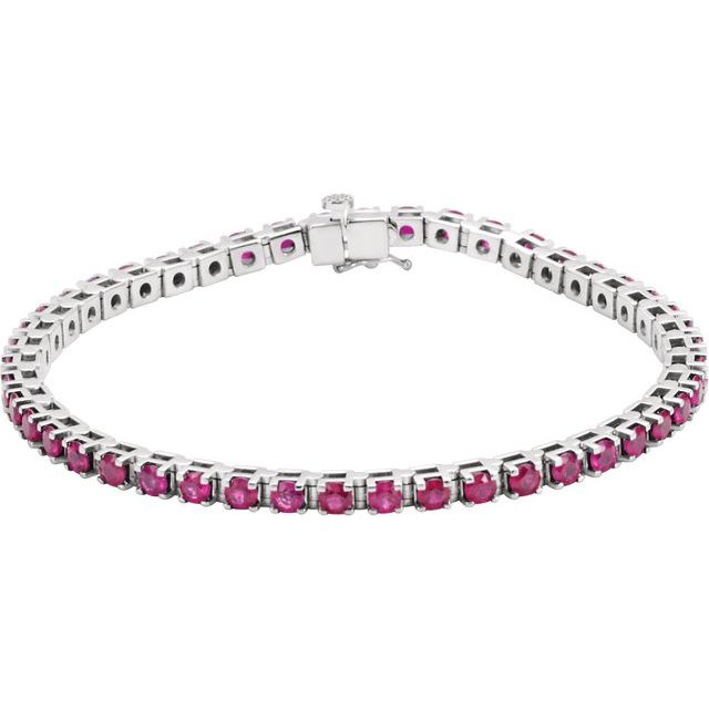 Lab-grown Diamond Bracelet in 14K White Gold