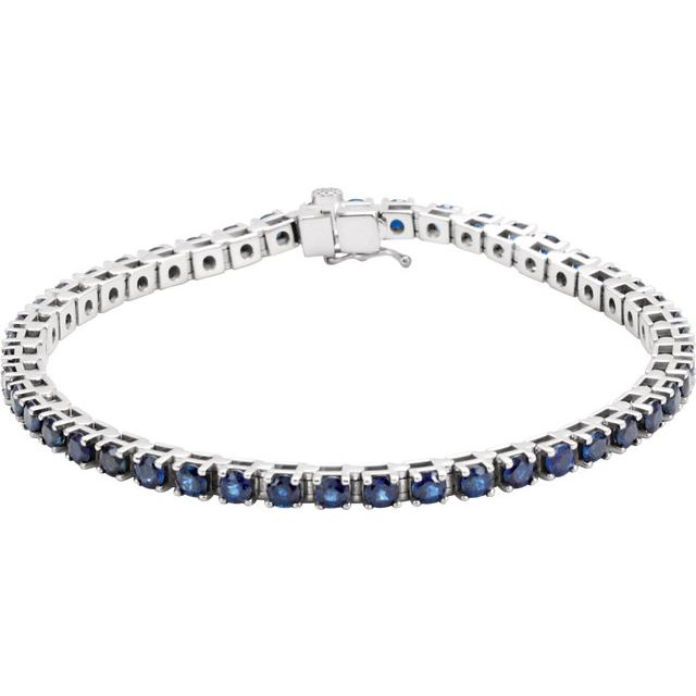 Lab-grown Diamond Bracelet in 14K White Gold