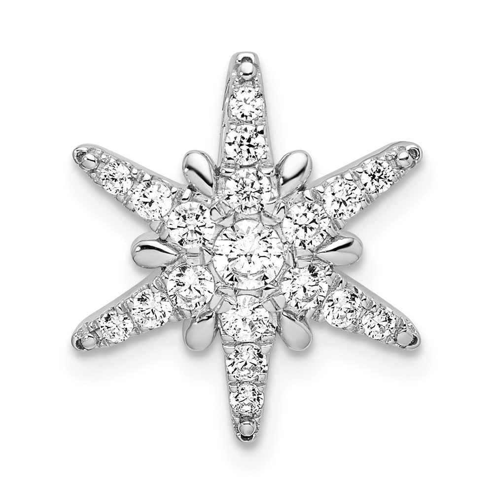 14K White Gold Lab Grown Diamond Star Pendant (0.5ct VS G-H)