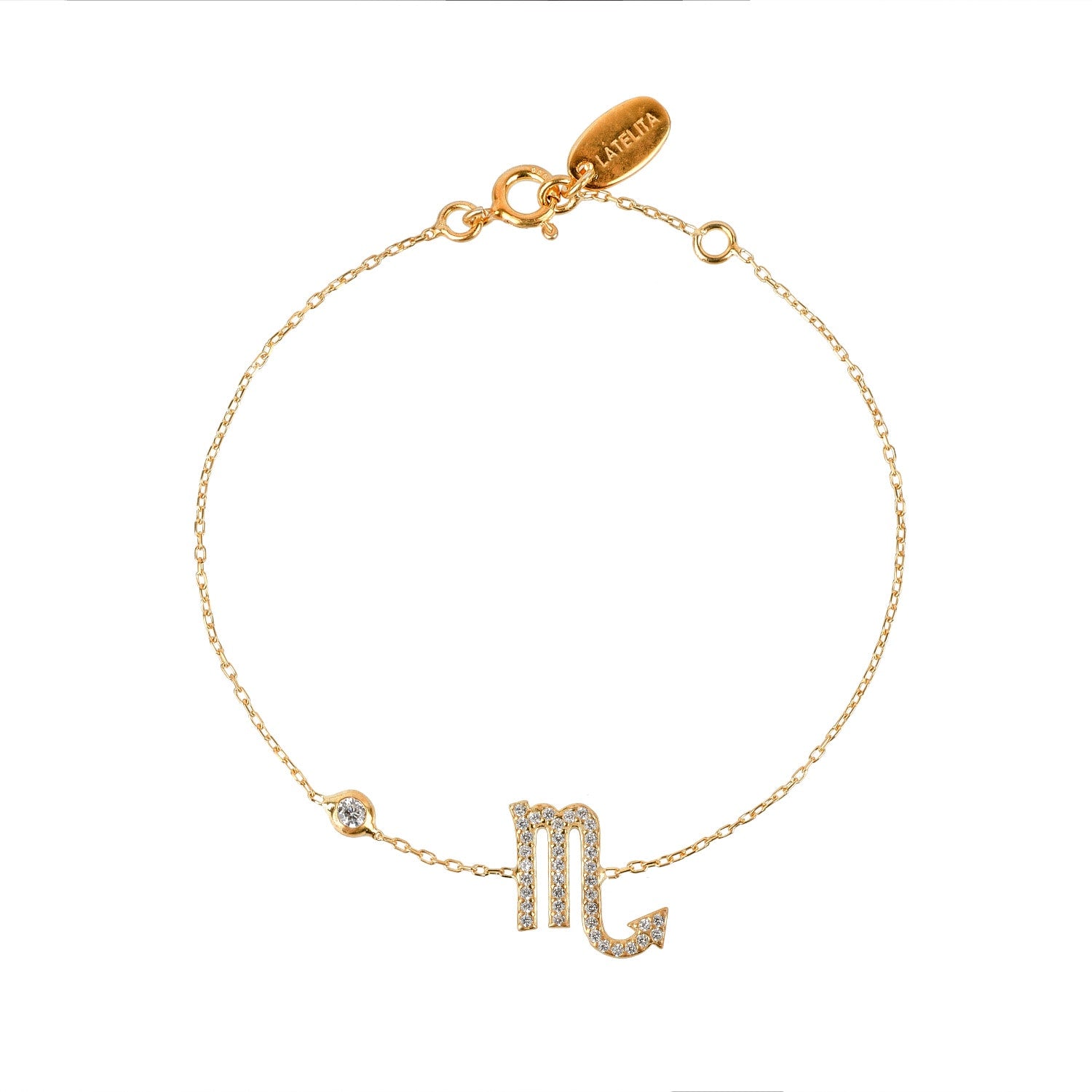 Zodiac Horoscope Star Sign Bracelet Scorpio Gold