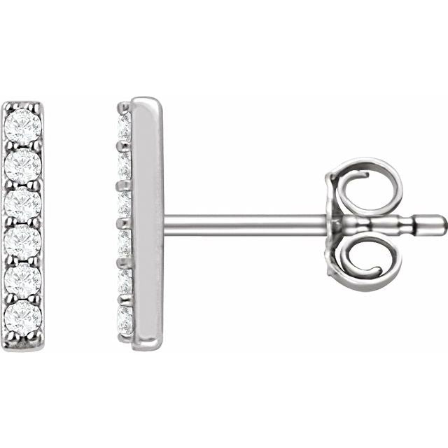 1.10Ct Lab-grown Diamond Earrings in 14K Yellow Gold