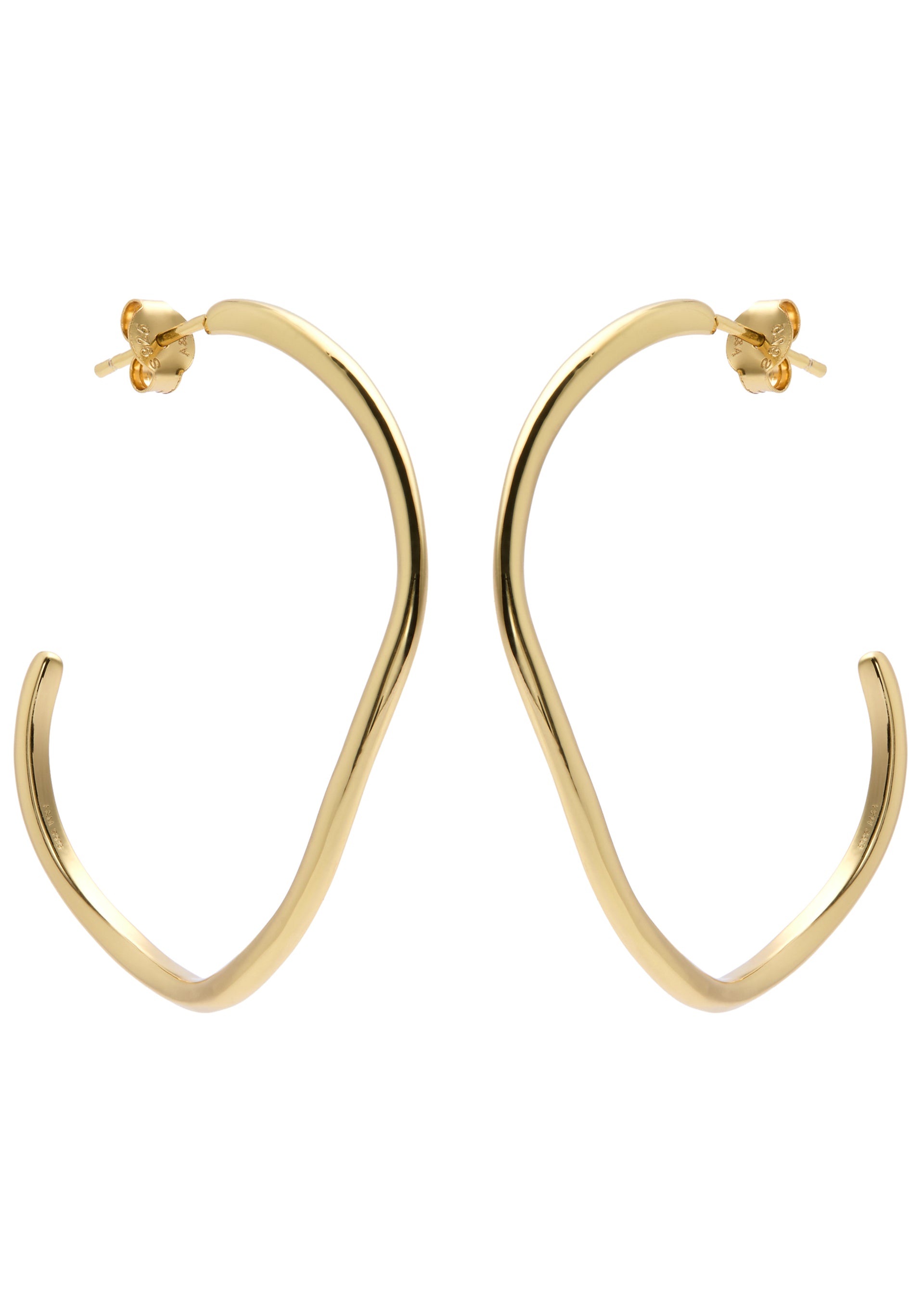 Infinite 18kt gold-plated hoop earrings