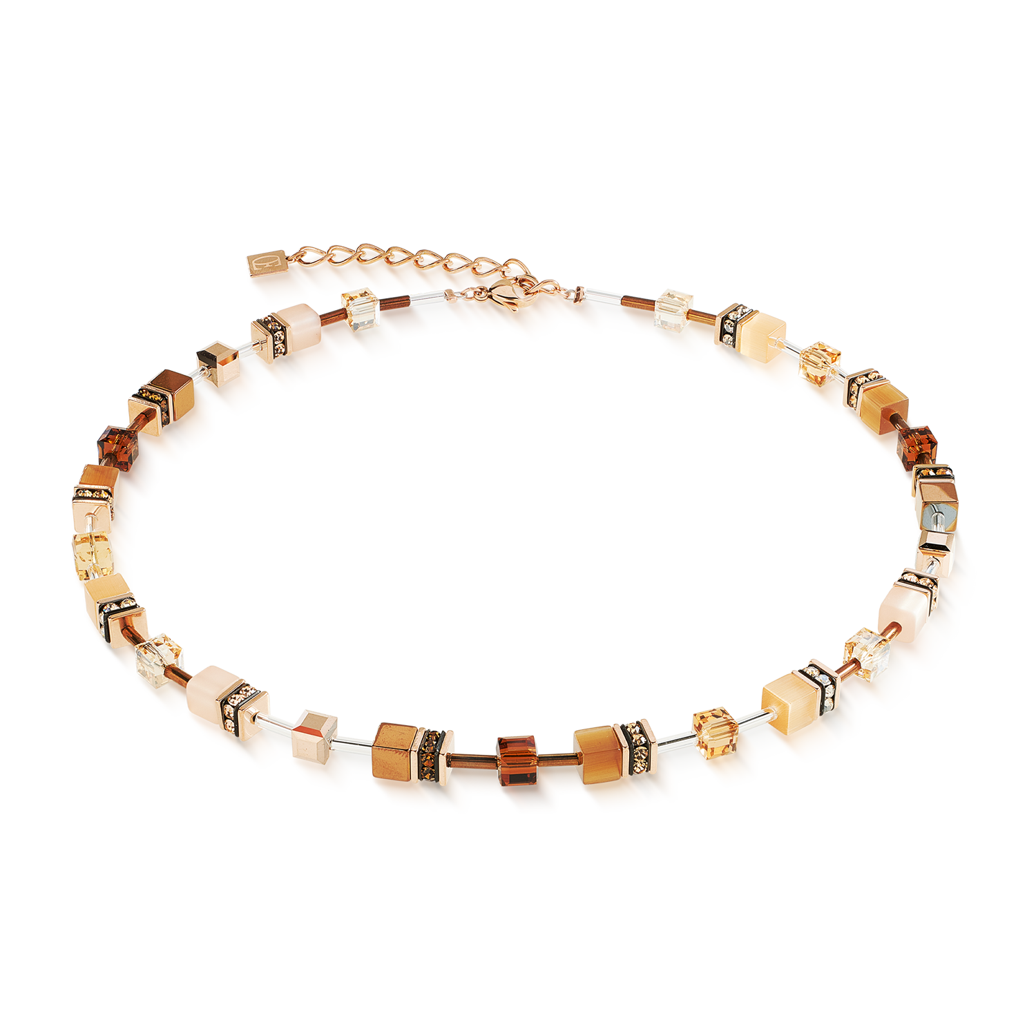 GeoCUBE® Iconic Necklace Mocha Mousse
