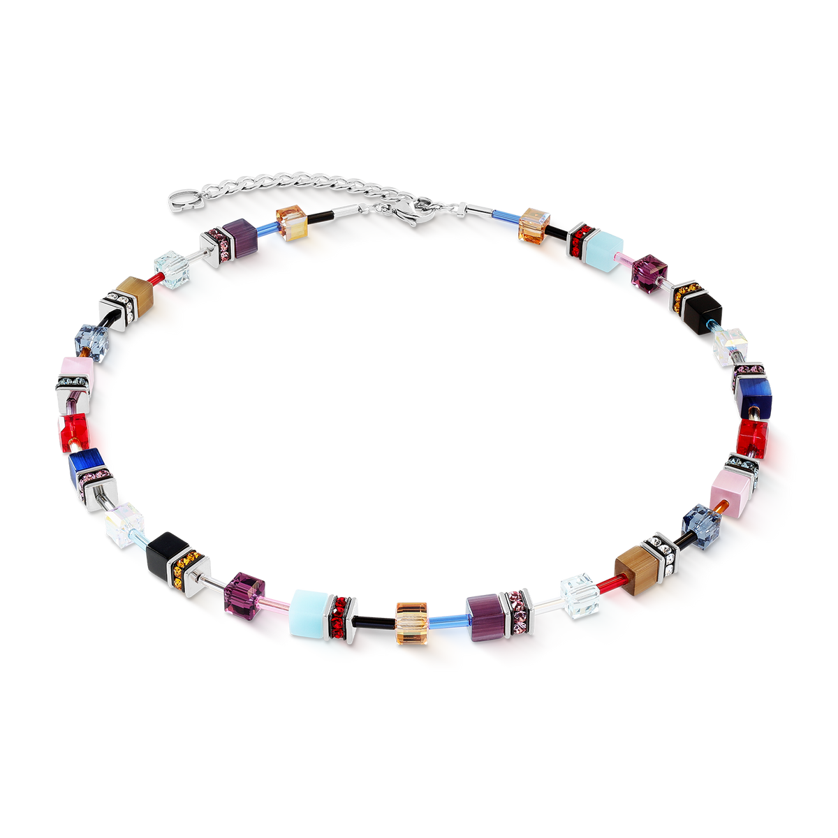 GeoCUBE® Iconic necklace Love Energy silver
