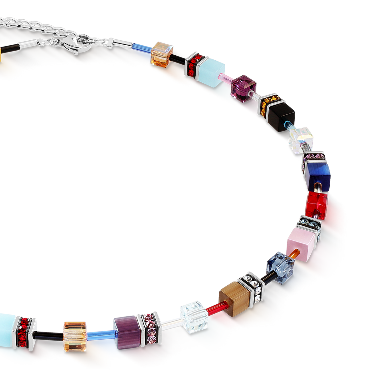 GeoCUBE® Iconic necklace Love Energy silver