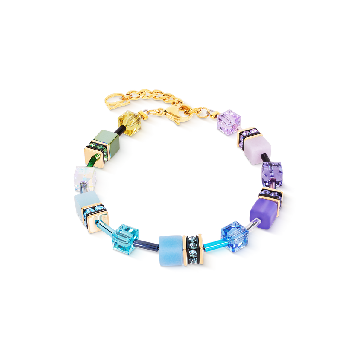 GeoCUBE® Iconic Bracelet Multicolor Boho Gold