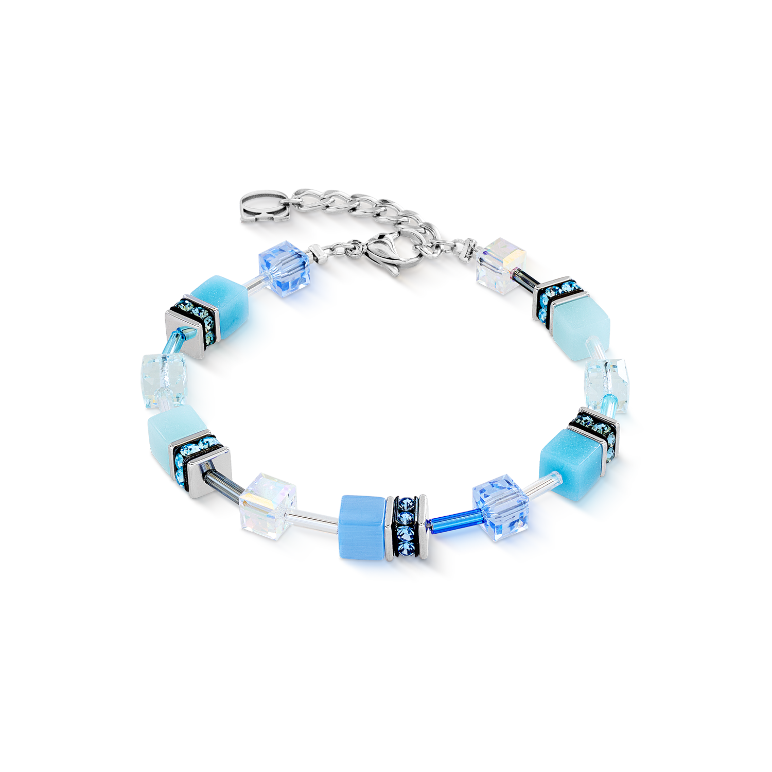 GeoCUBE® Iconic bracelet aqua-blue