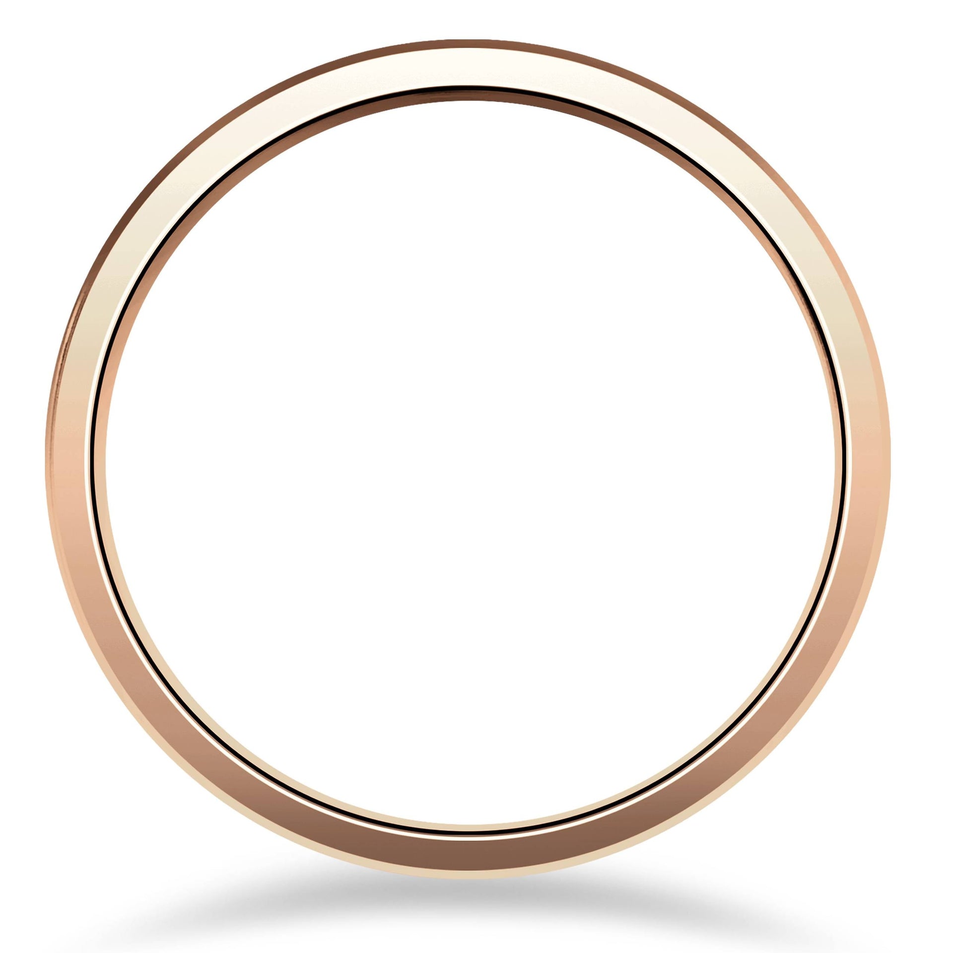 Rose Gold 1/4 ct Round Diamond Wedding Ring 14K