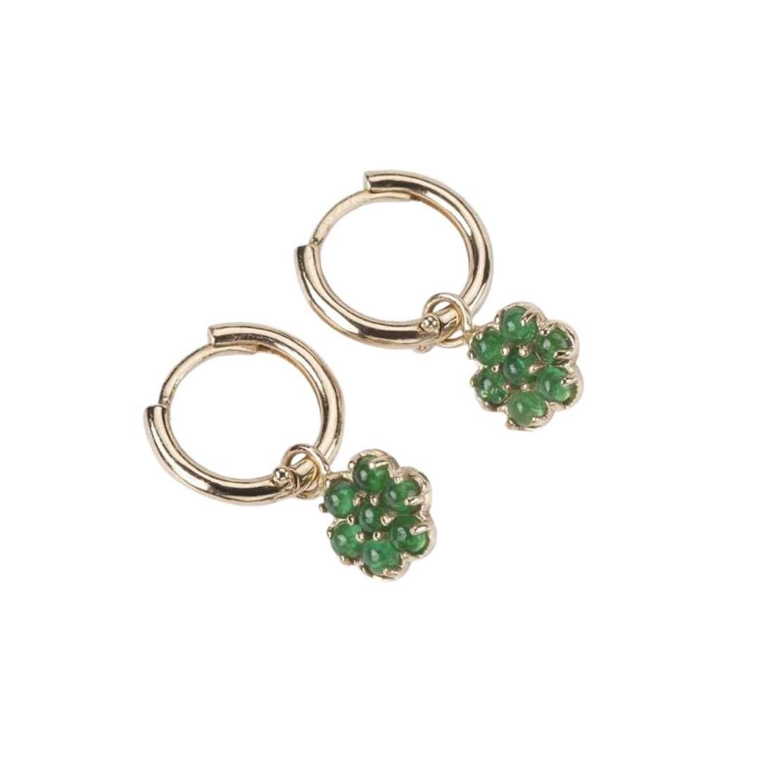 emerald-flower-earrings