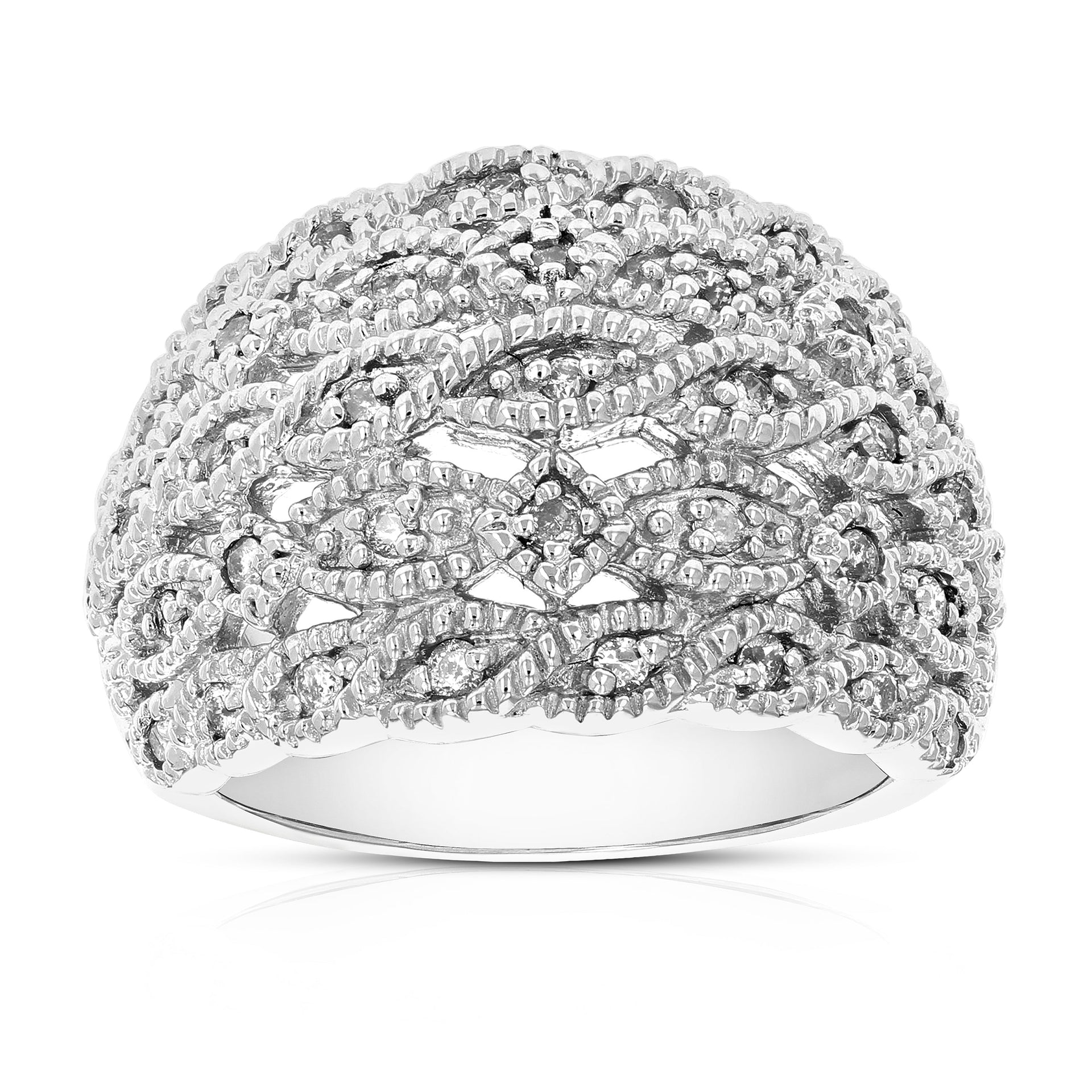 Sterling Silver Diamond Ring (1/2 CT)