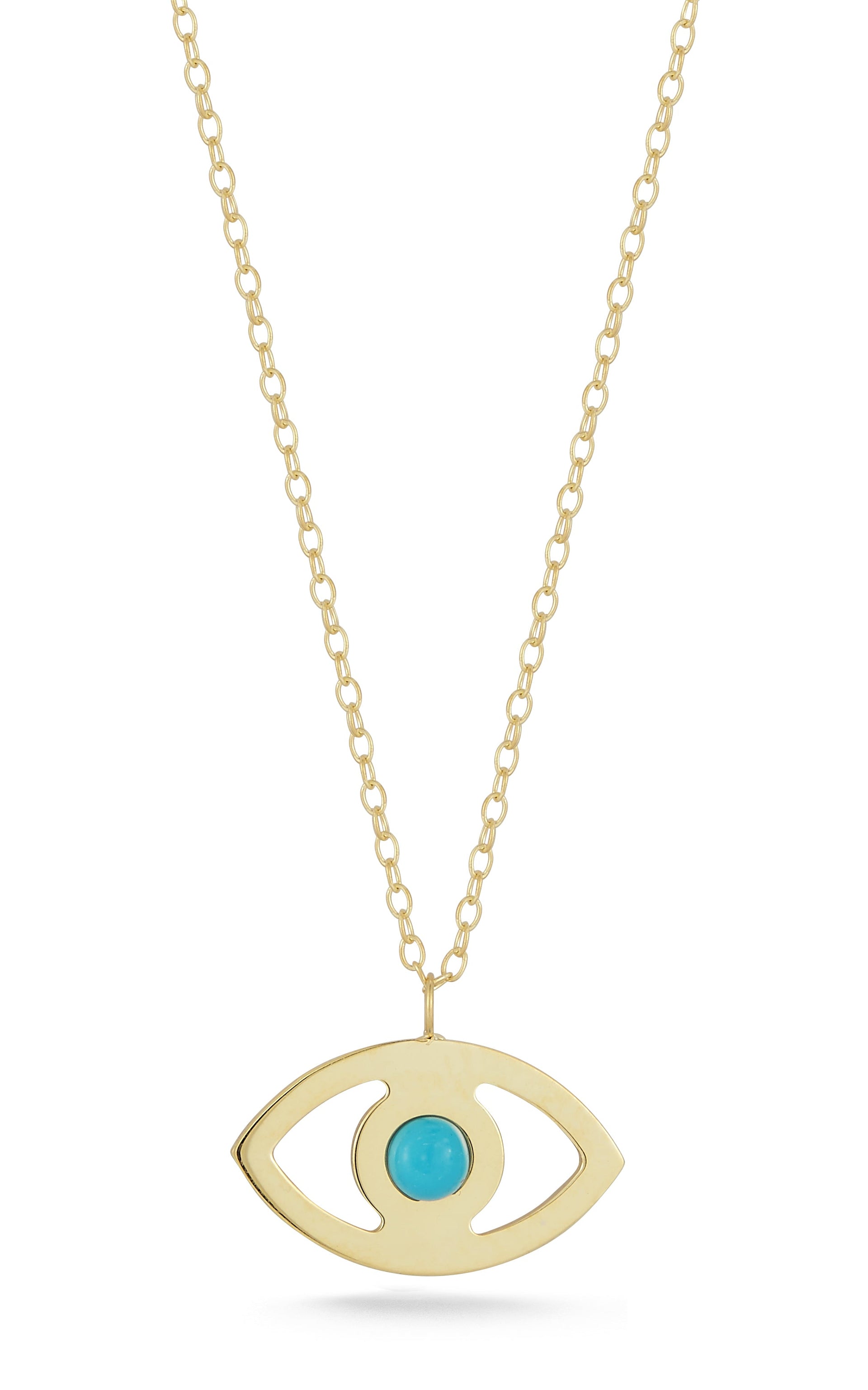 14K Italian Gold Evil Eye Necklace