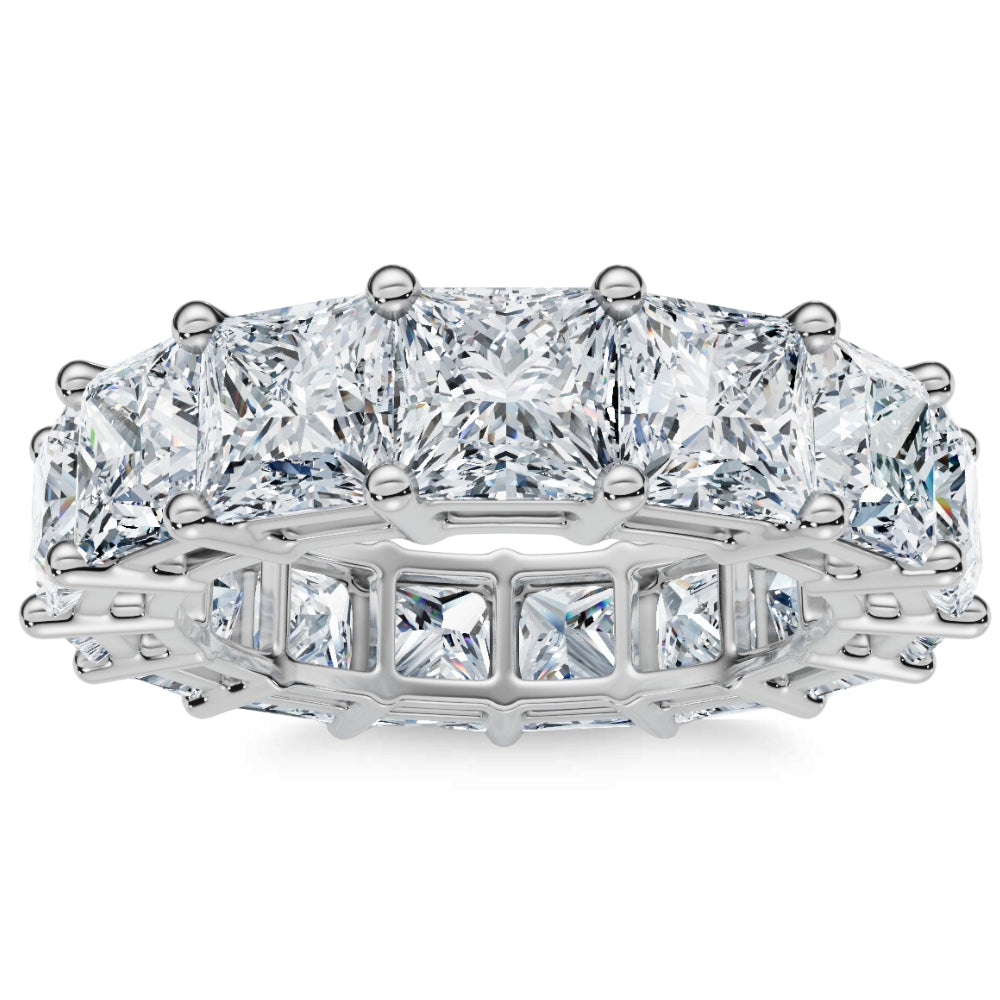 8ct Marquise Diamond Eternity Ring 14k Gold Lab Grown 4.5mm Wide