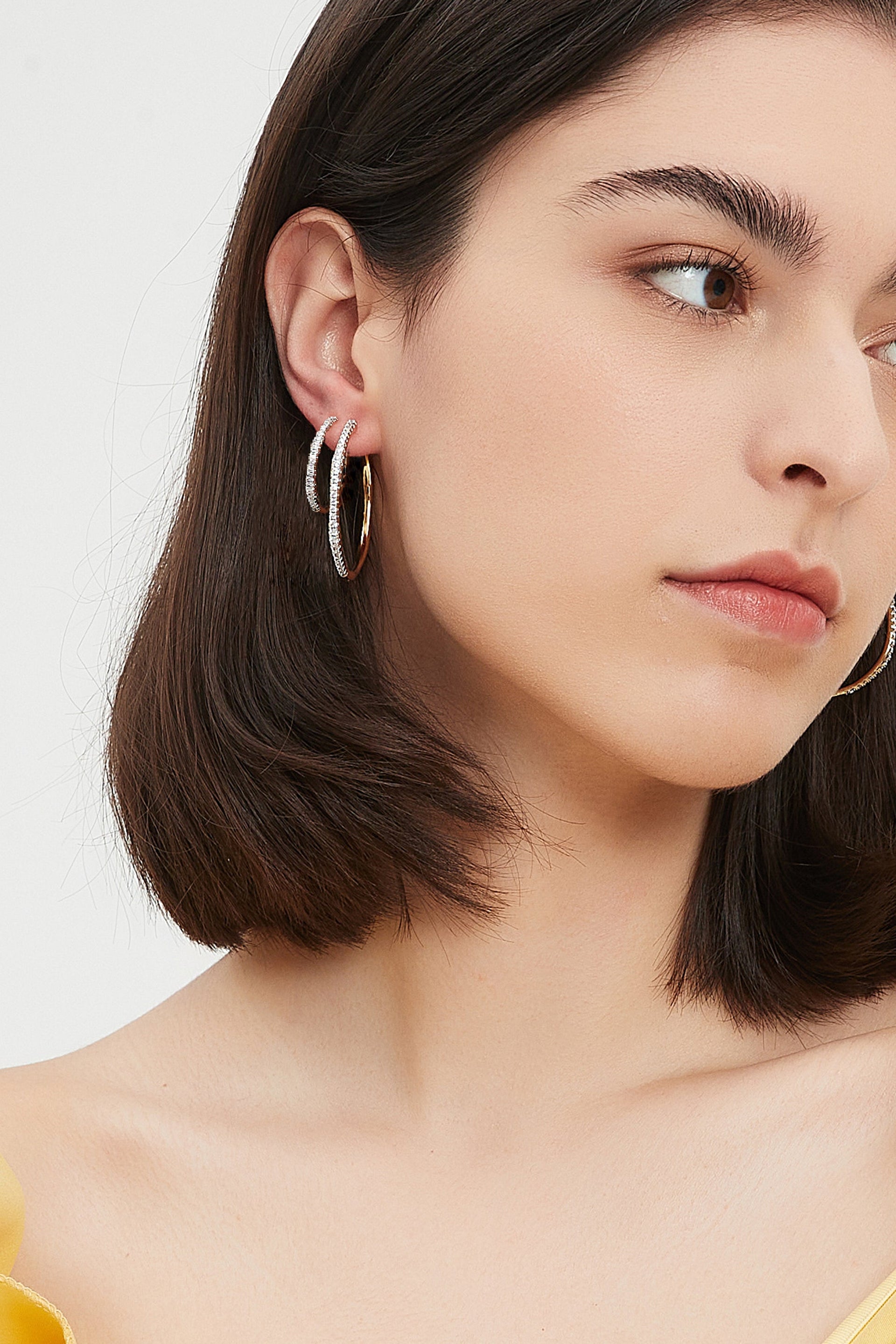 Gaia Celestial Sunburst Mini Hoop Earrings
