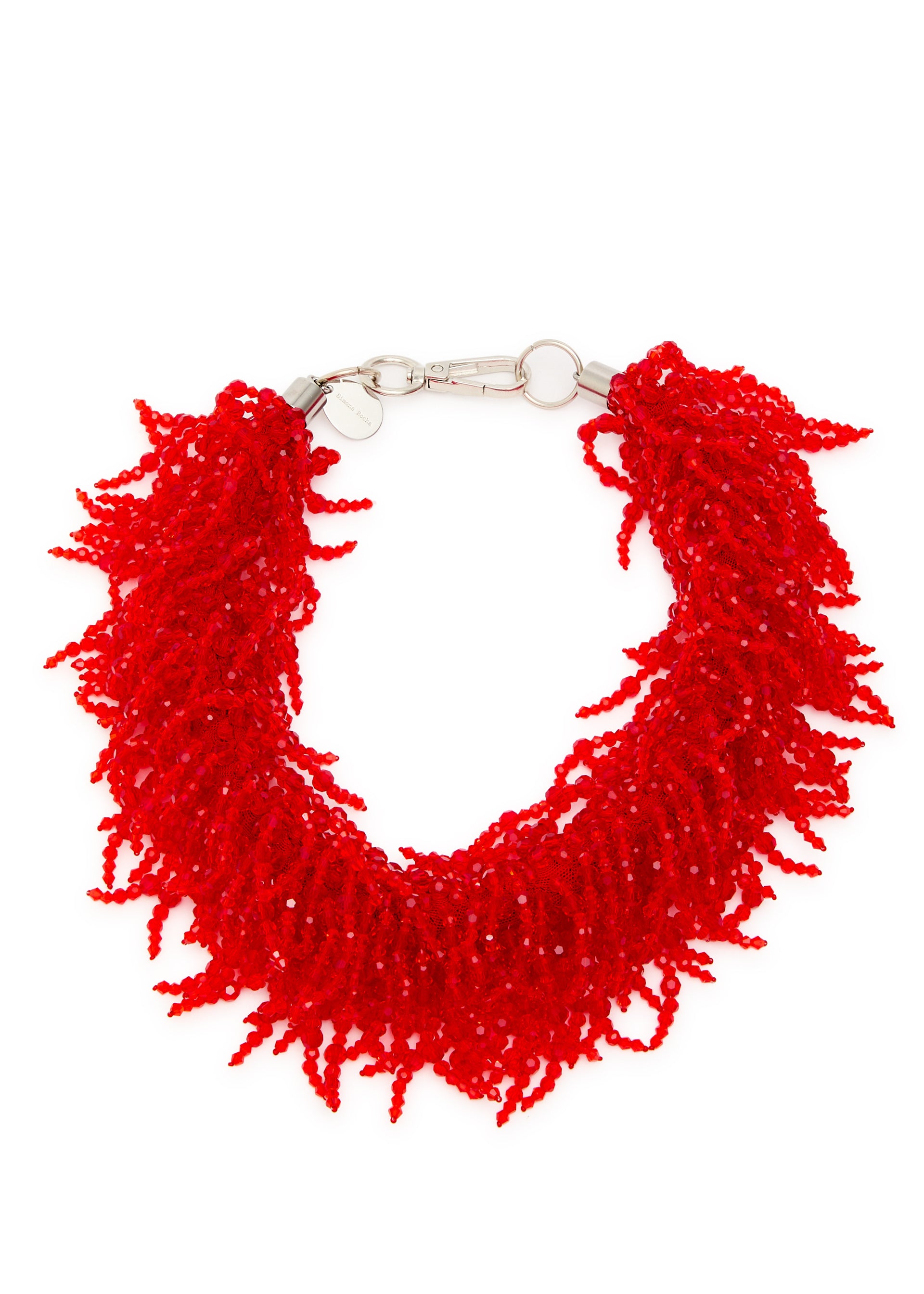 Cascading Crystal Tassle necklace