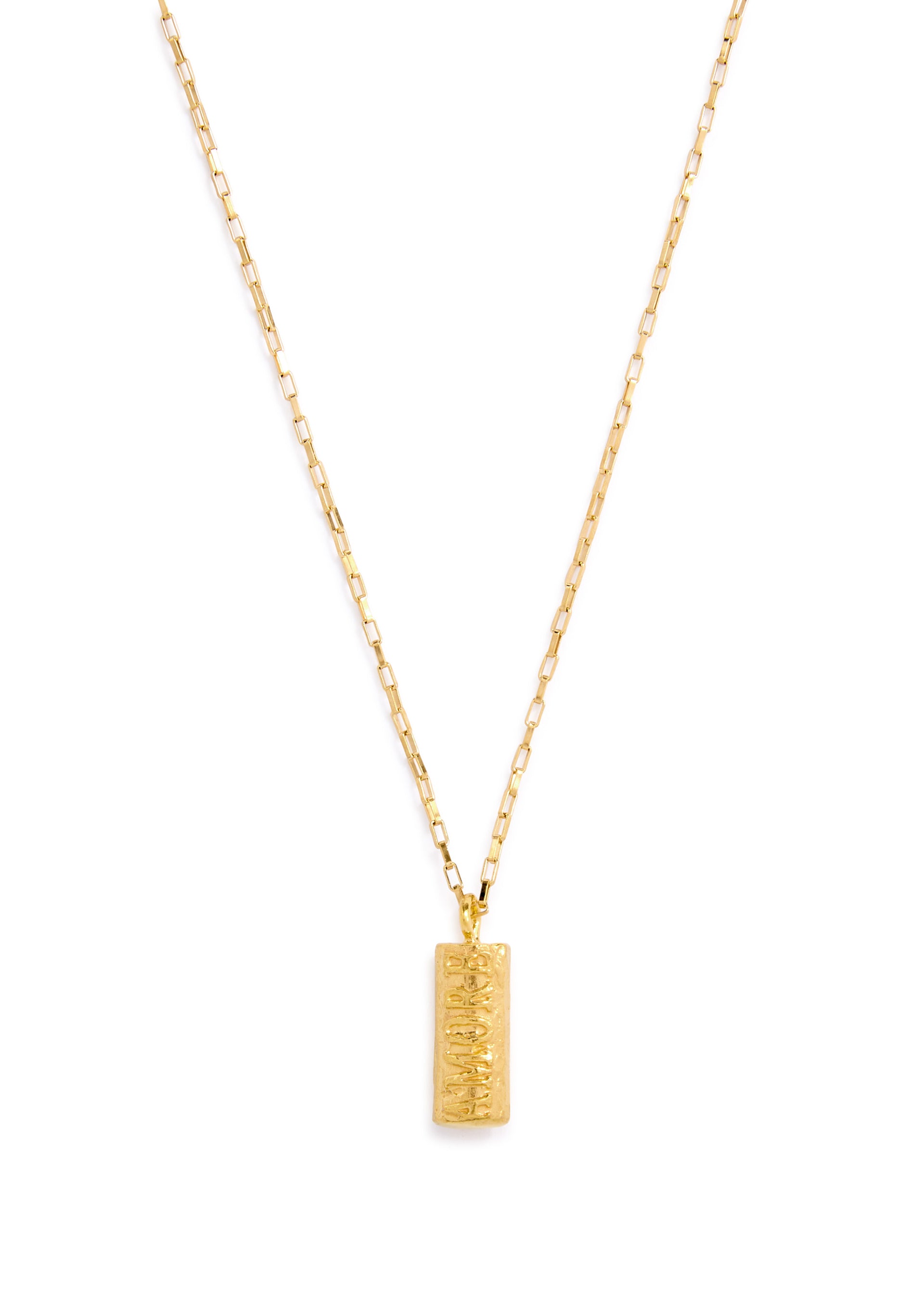 The Amore 24kt gold-plated necklace
