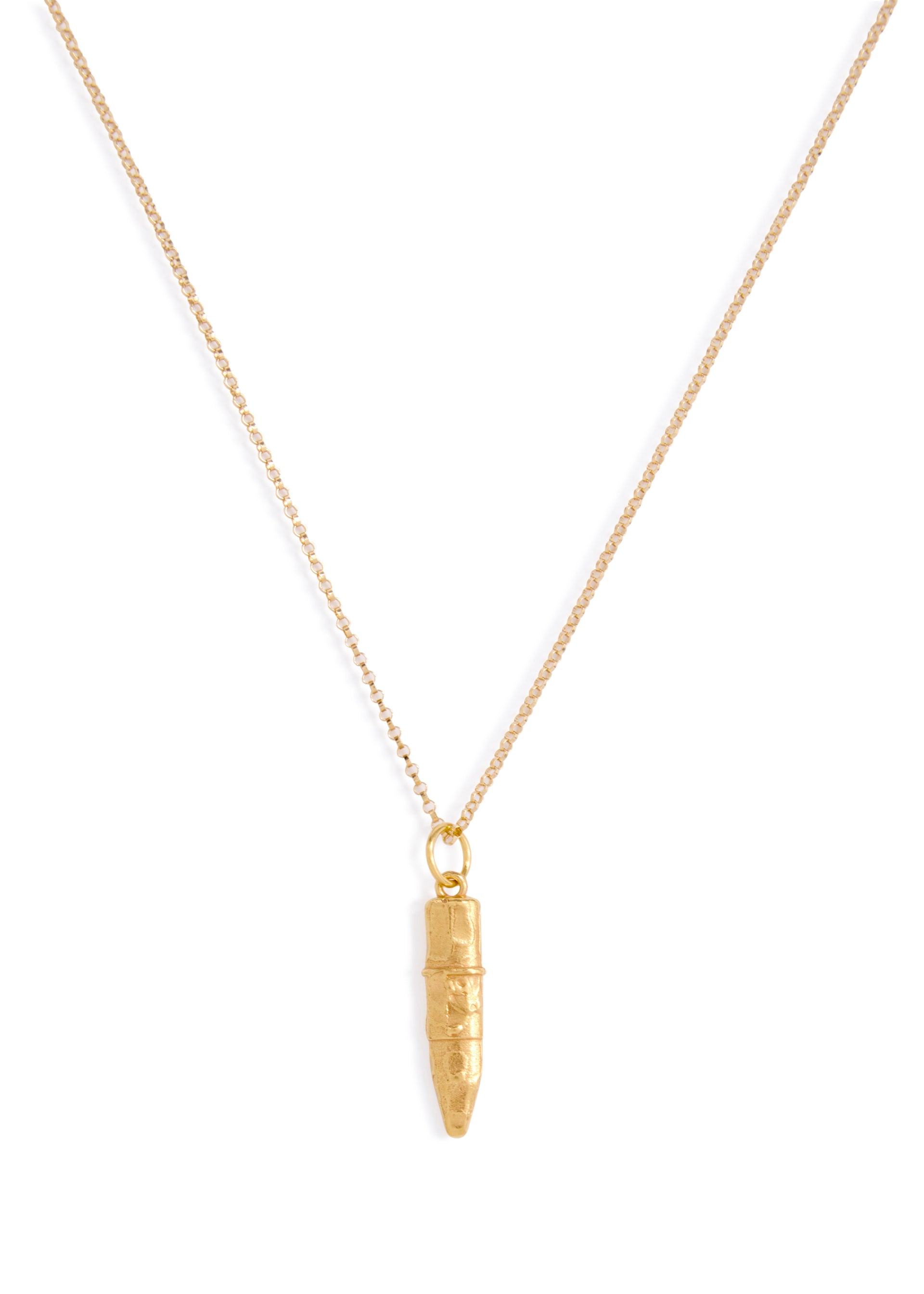 The Mini Annotator 24kt gold-plated necklace