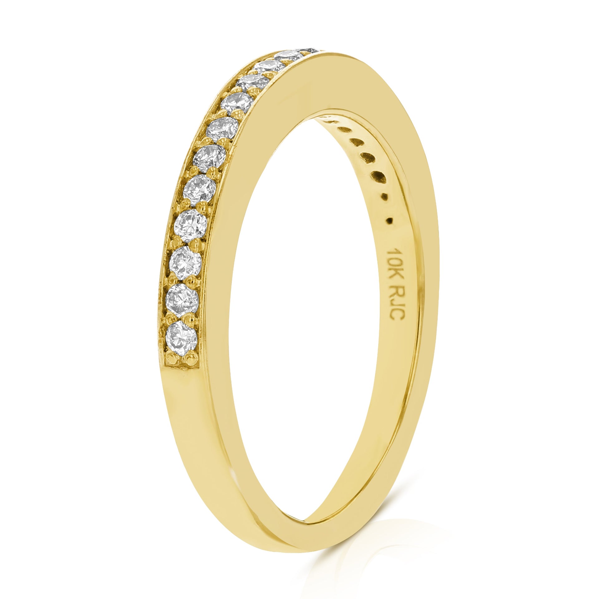 1/5 cttw Diamond Wedding Band in 10K Yellow Gold