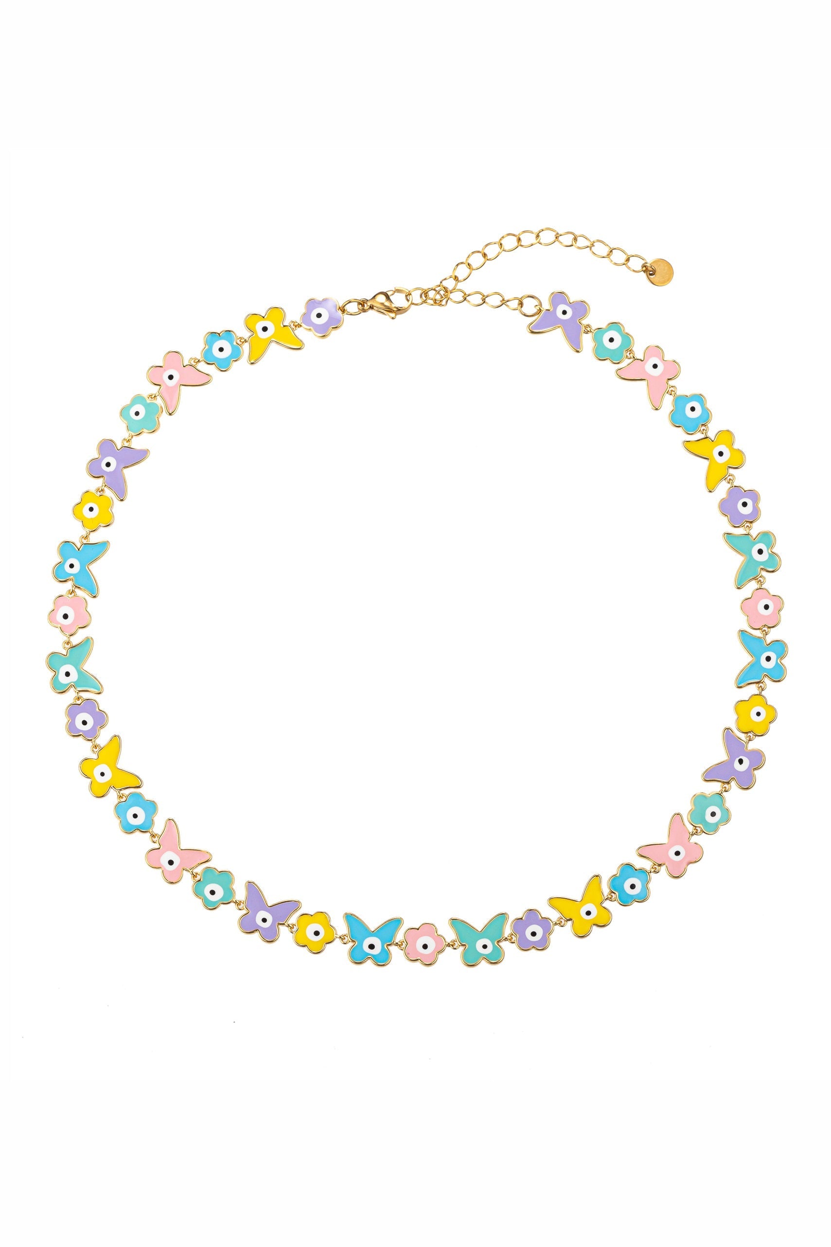 Pastel Butterfly Necklace