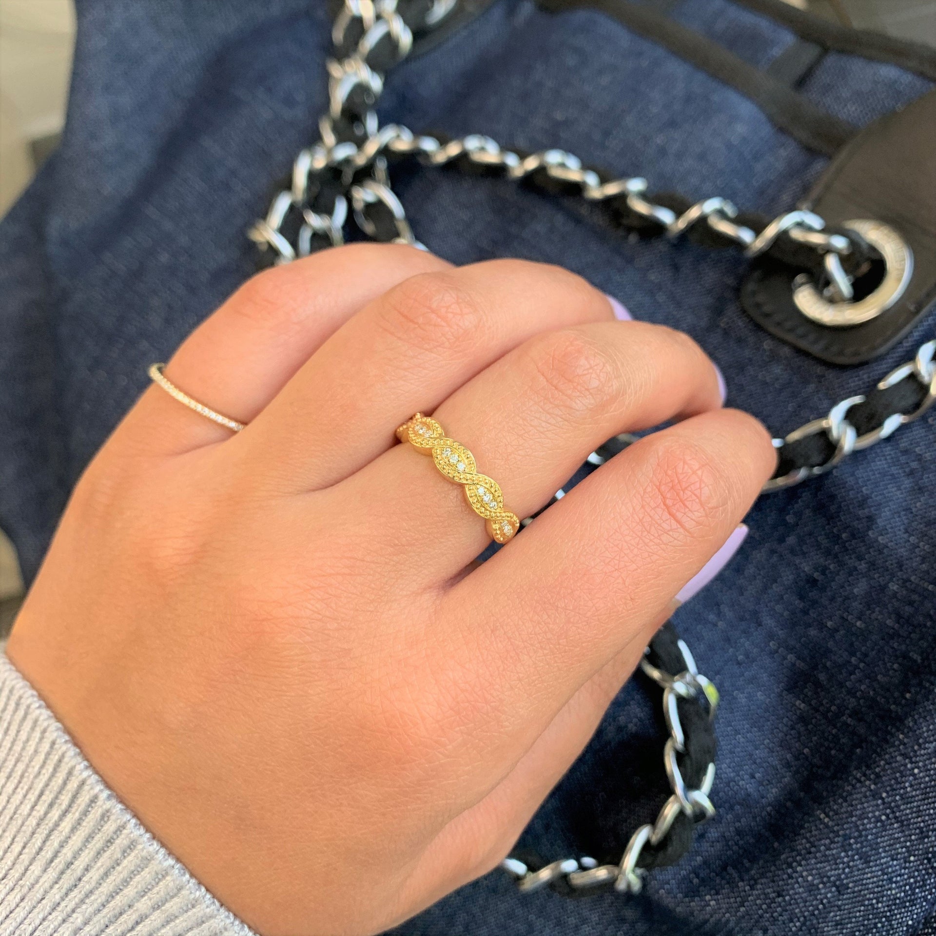 14k Gold & Diamond Ring