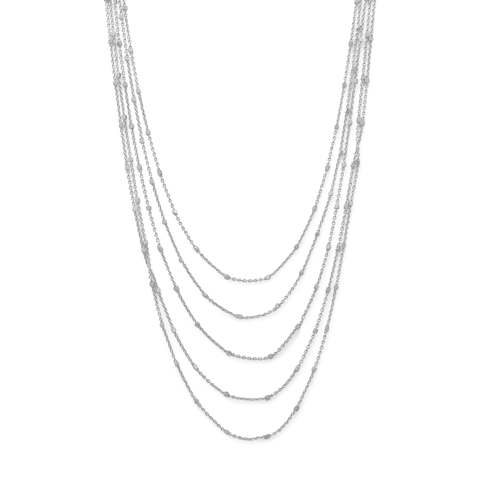 Sterling Silver Multi Layer Necklace