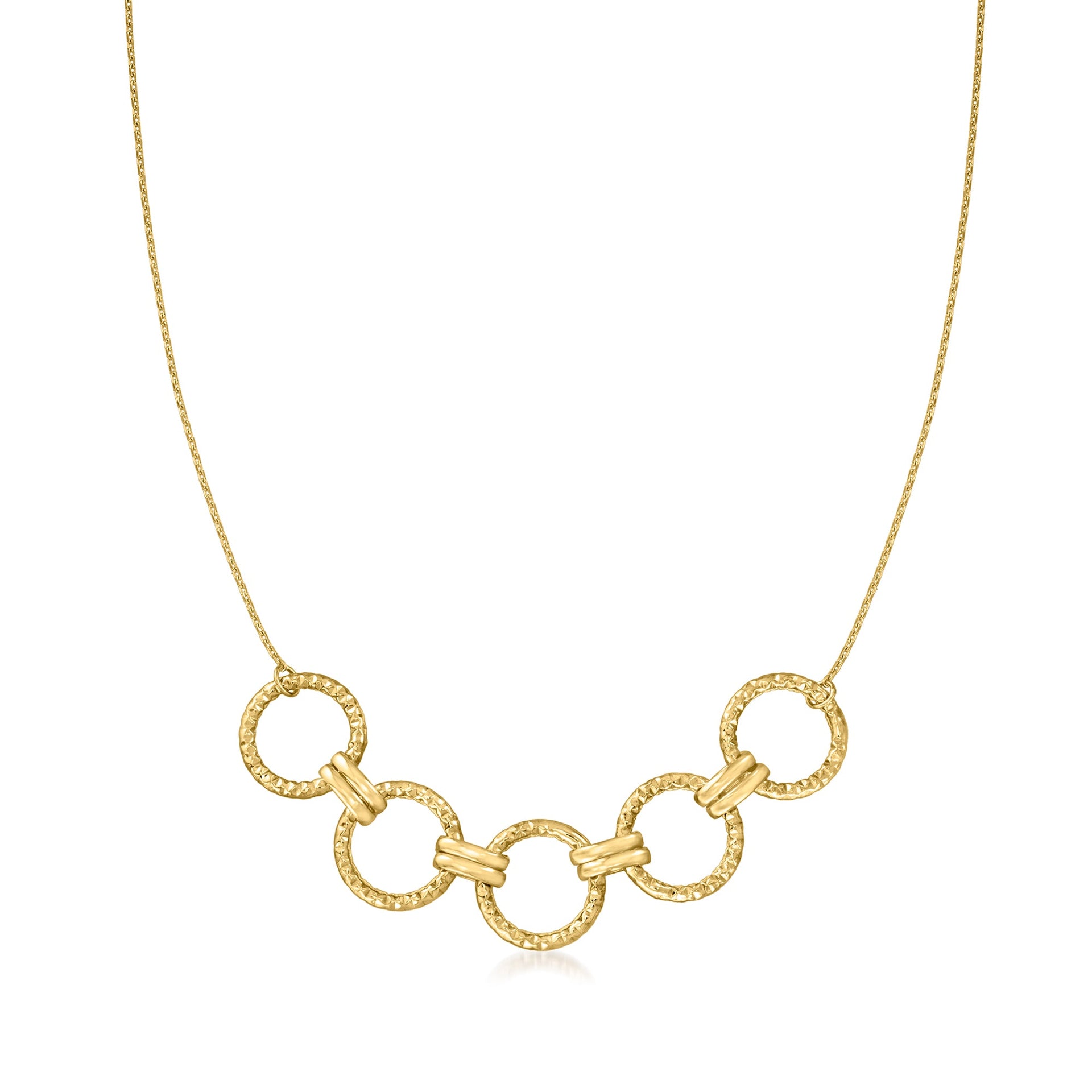 Canaria 10kt Yellow Gold Multi-circle Necklace