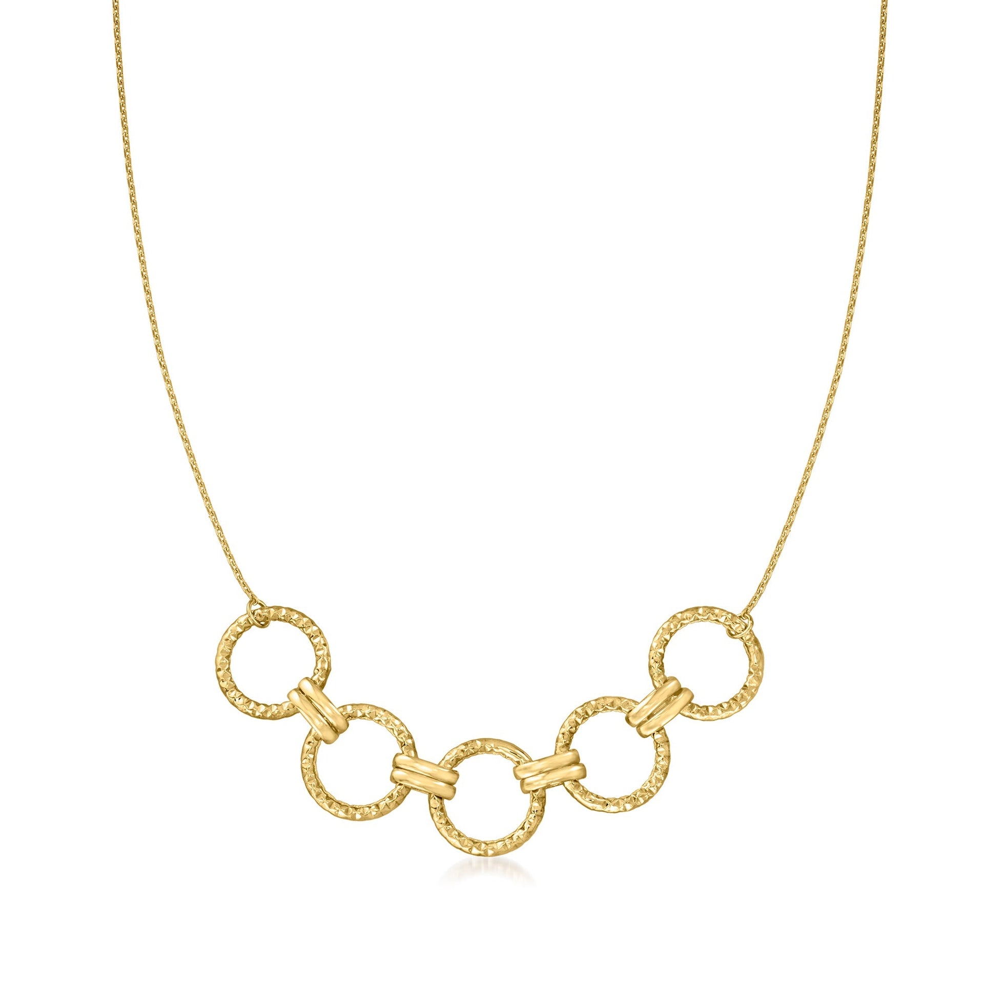 Canaria Fine Jewelry 10kt Yellow Gold Multi-circle Necklace