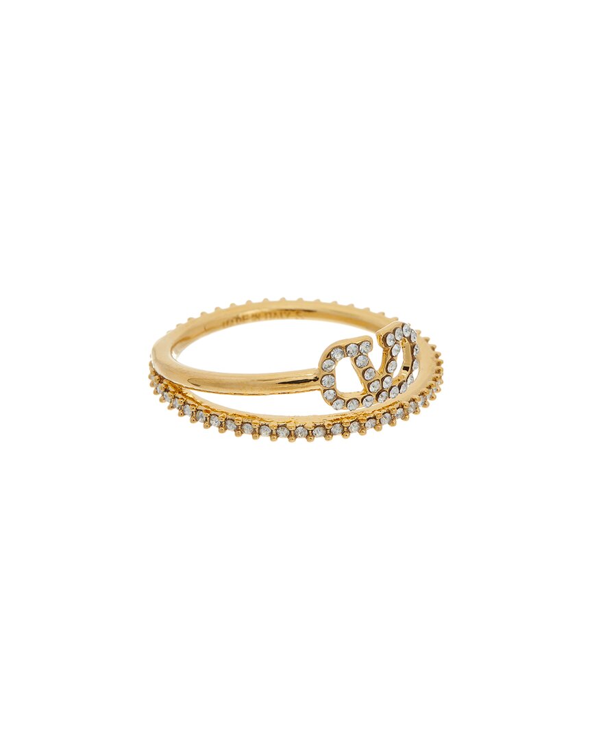 Valentino V Logo Signature Ring