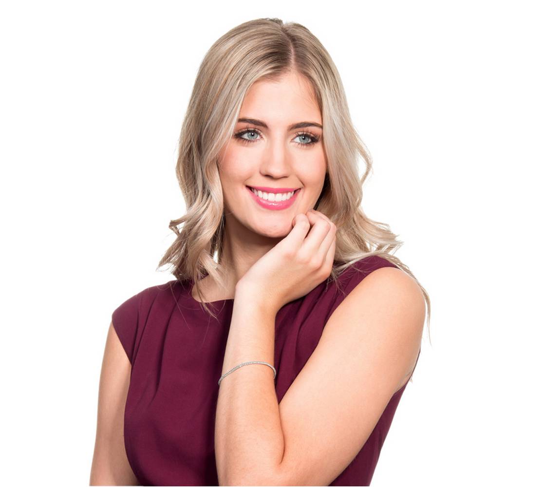 2ct TW Lab Grown Round Brilliant Cut Diamond Tennis Bracelet 14K White Gold 7'