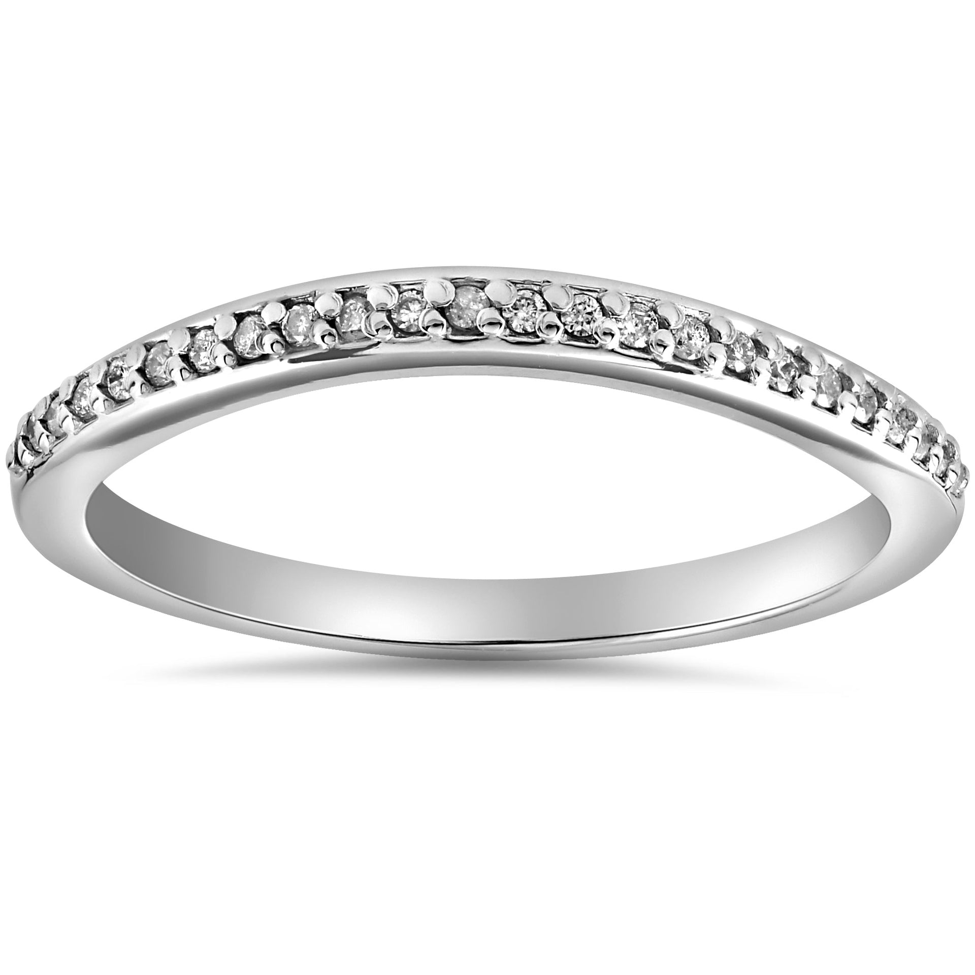 1/10 cttw Diamond Guard Engagement Wedding Ring Enhancer Band 14k White Gold