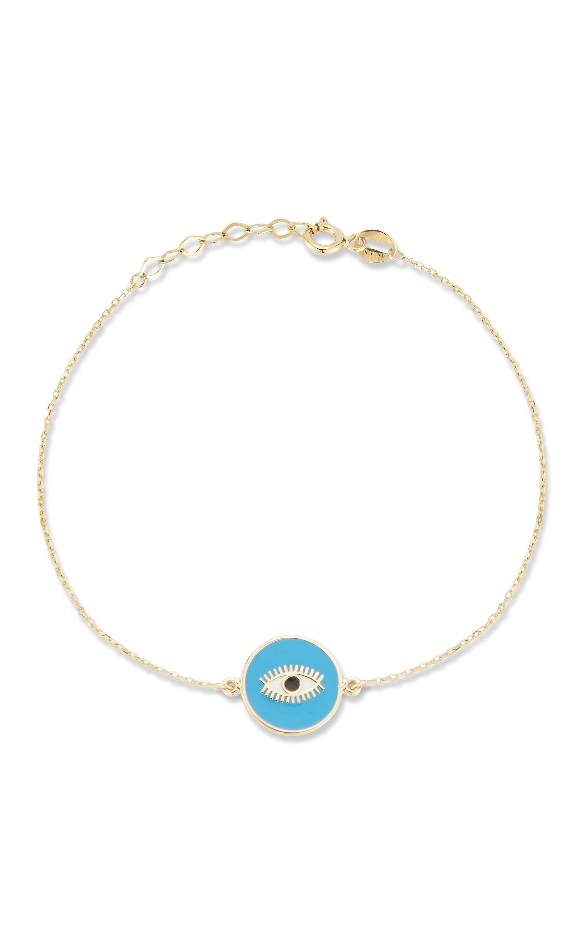 14K Gold Evil Eye Bracelet