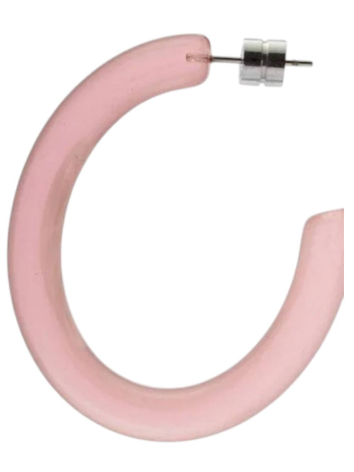 Women's Form Hoops Earrings In Blush Peony